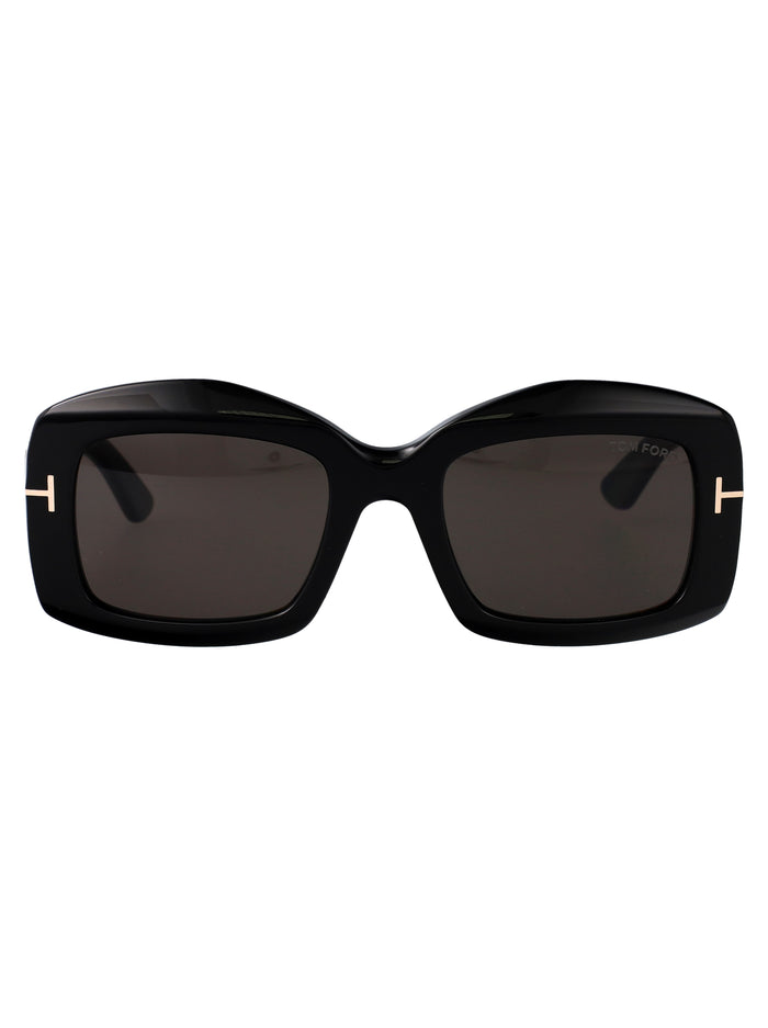 Ft1218 01a Nero Lucido / Fumo Acetate Sunglasses