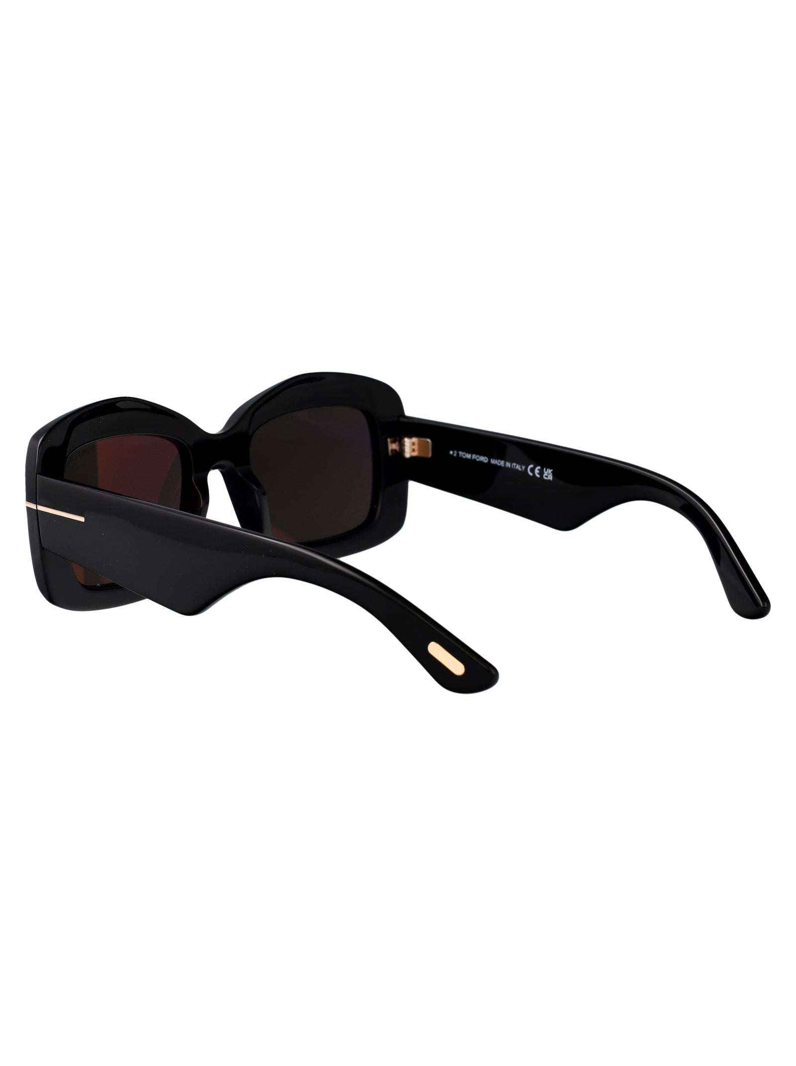 Ft1218 01a Nero Lucido / Fumo Acetate Sunglasses