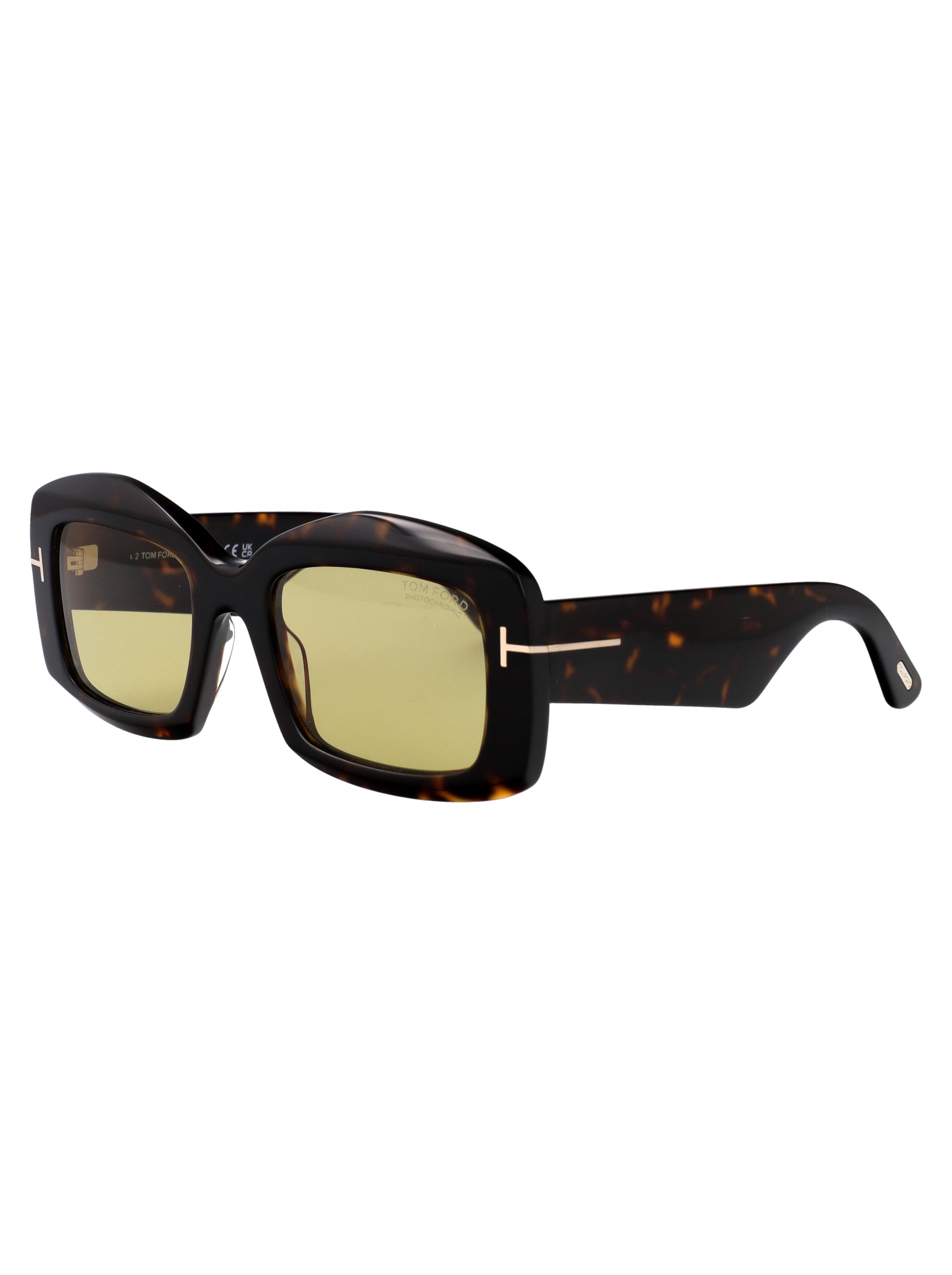Ft1218 52e Avana Scura / Marrone Acetate Sunglasses