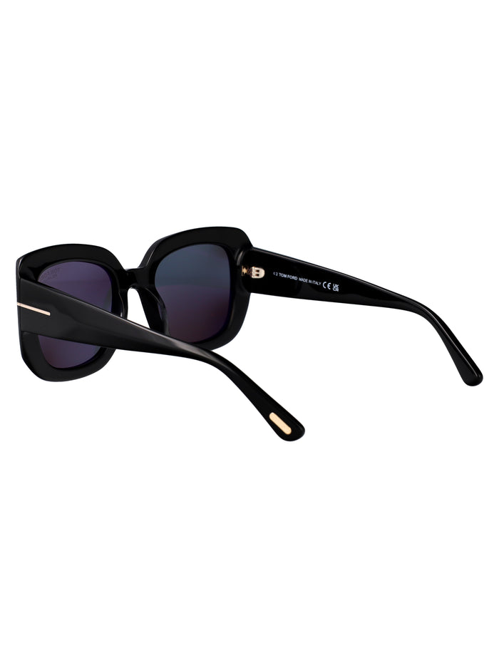 Ft1220 01d Nero Lucido / Fumo Polar Acetate Sunglasses