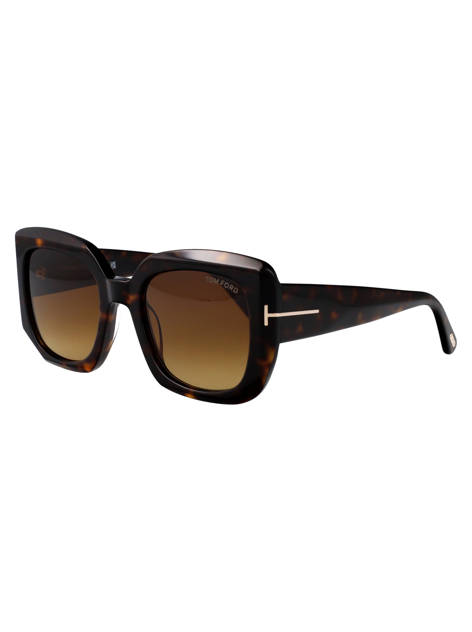 Ft1220 52f Avana Scura / Marrone Grad Acetate Sunglasses
