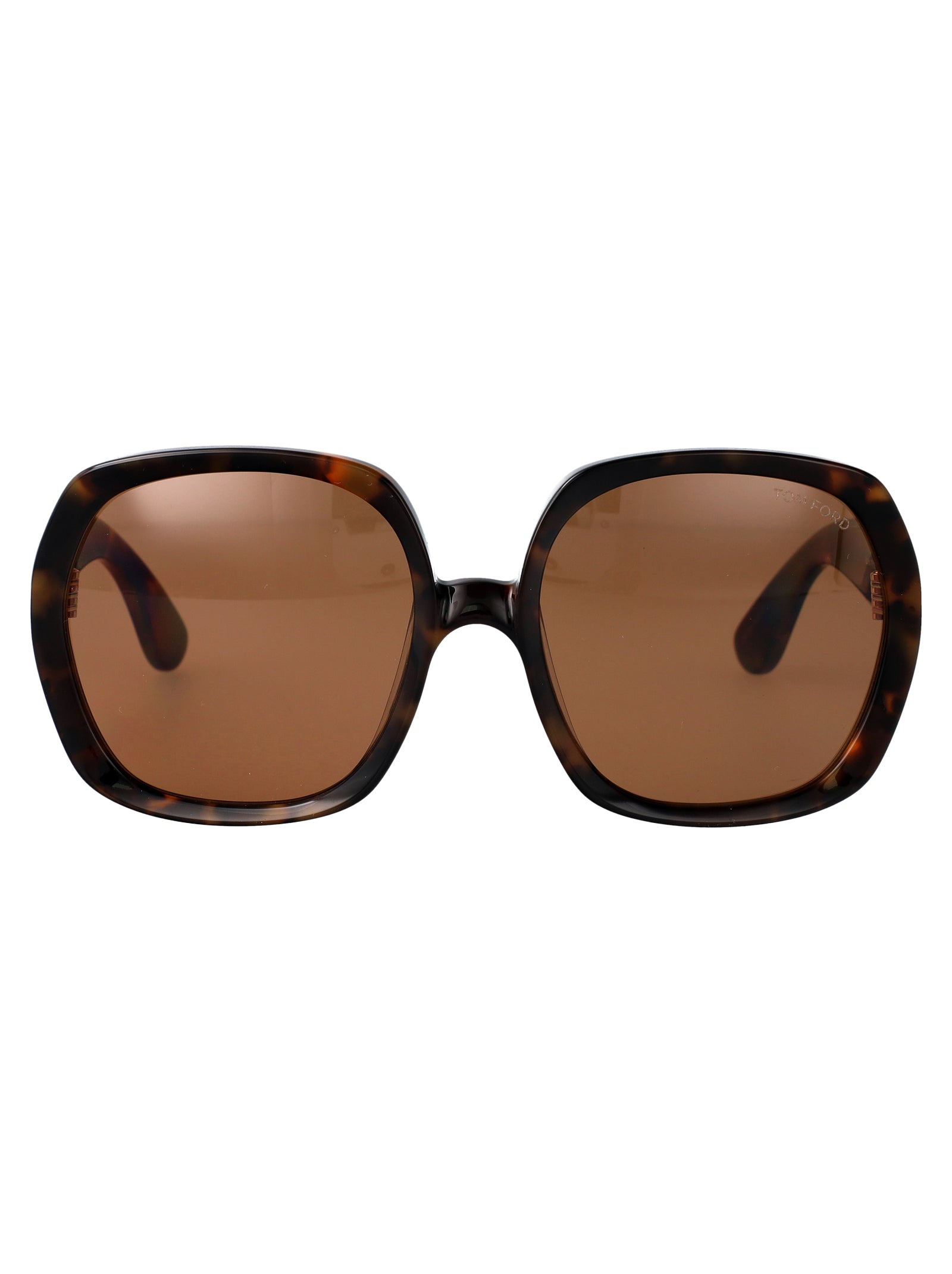 Ft1221 52e Avana Scura / Marrone Acetate Sunglasses