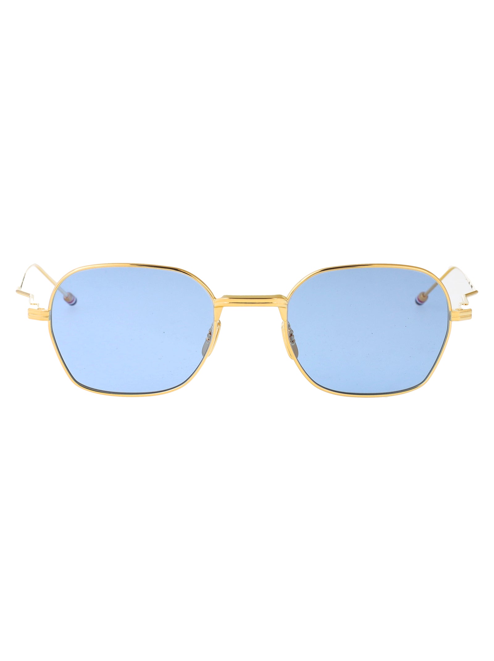 Ues936b-G0001 712 18k Gold Plate Titanium / Blue Lens Sunglasses