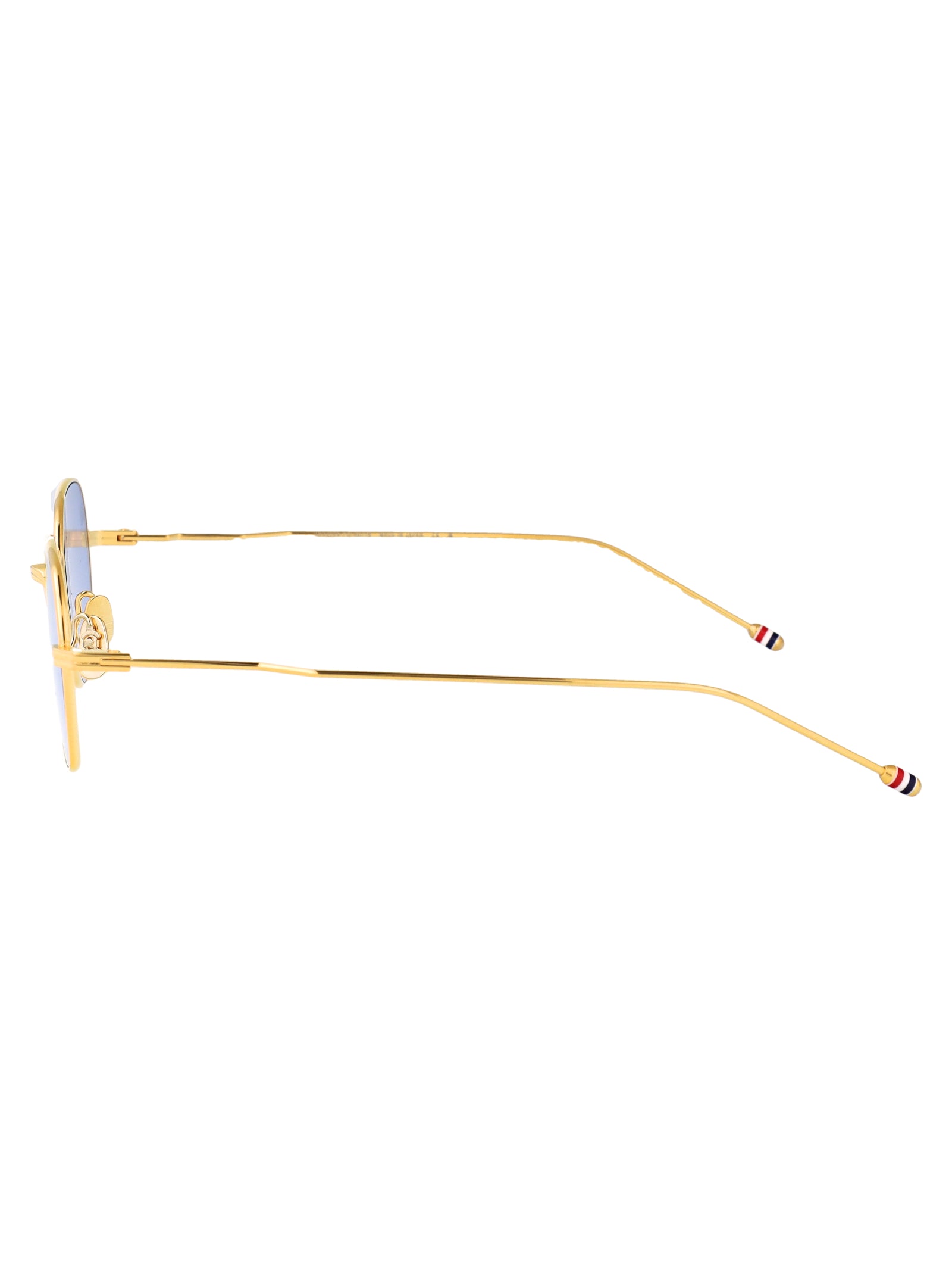 Ues936b-G0001 712 18k Gold Plate Titanium / Blue Lens Sunglasses