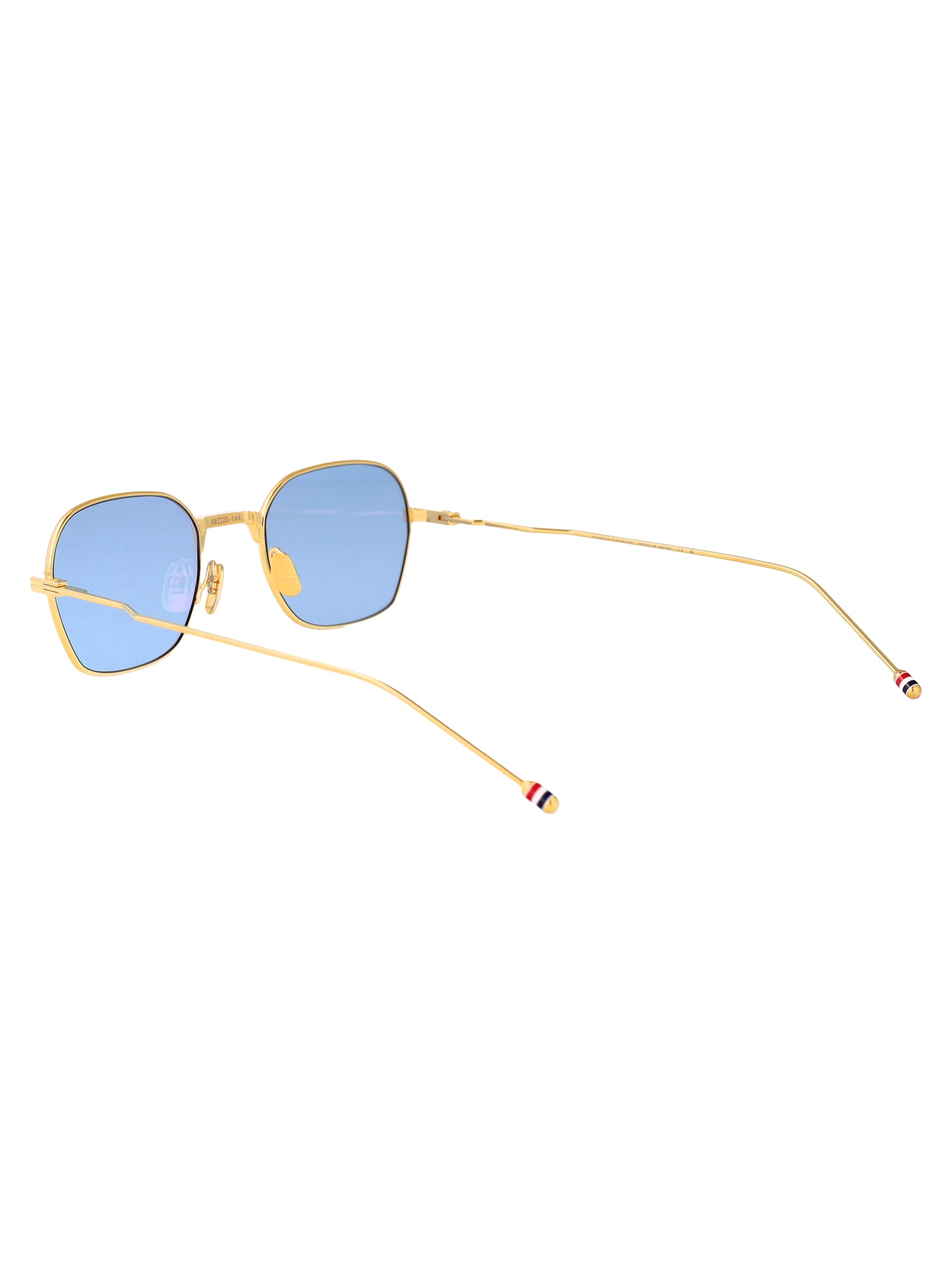 Ues936b-G0001 712 18k Gold Plate Titanium / Blue Lens Sunglasses