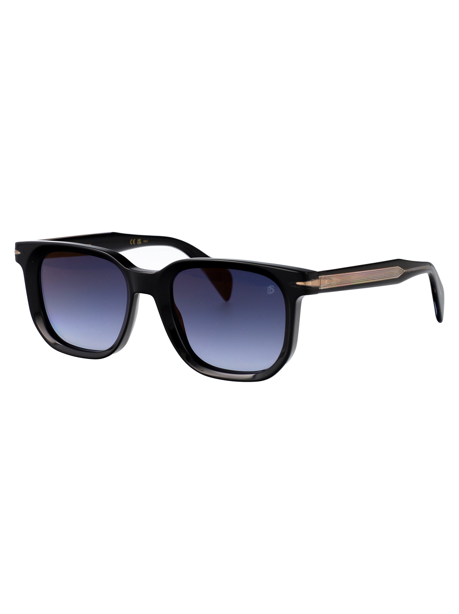 Db 7133-S 807 Black Acetate Sunglasses