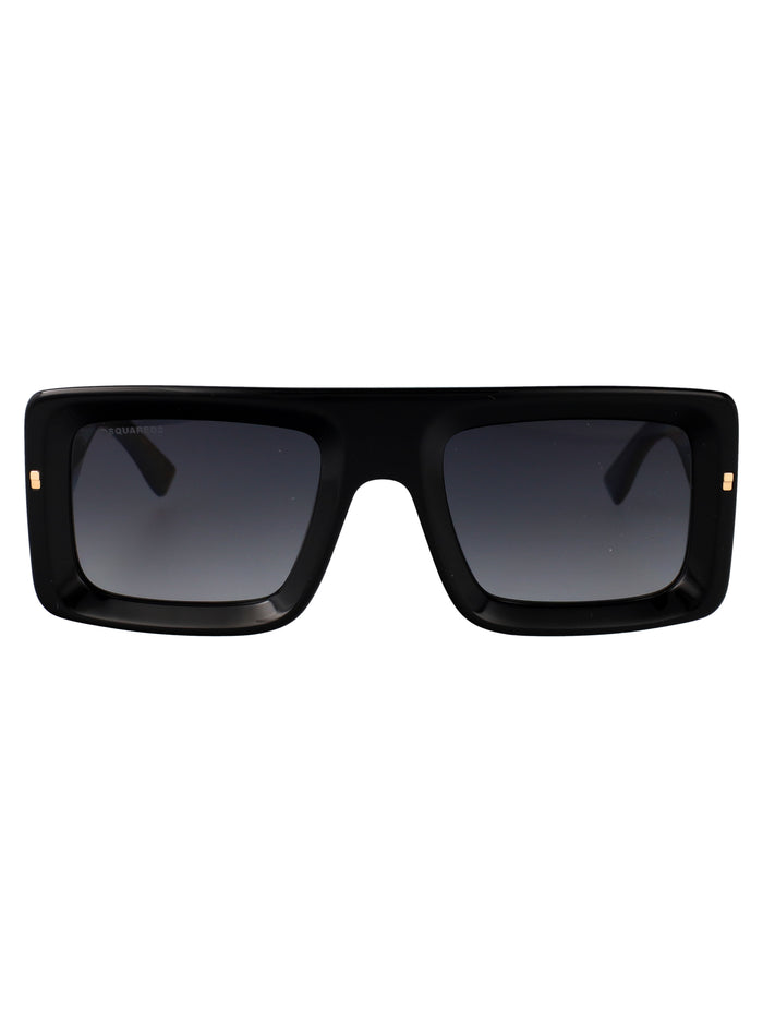 D2 0141-S 807 Black Acetate Sunglasses
