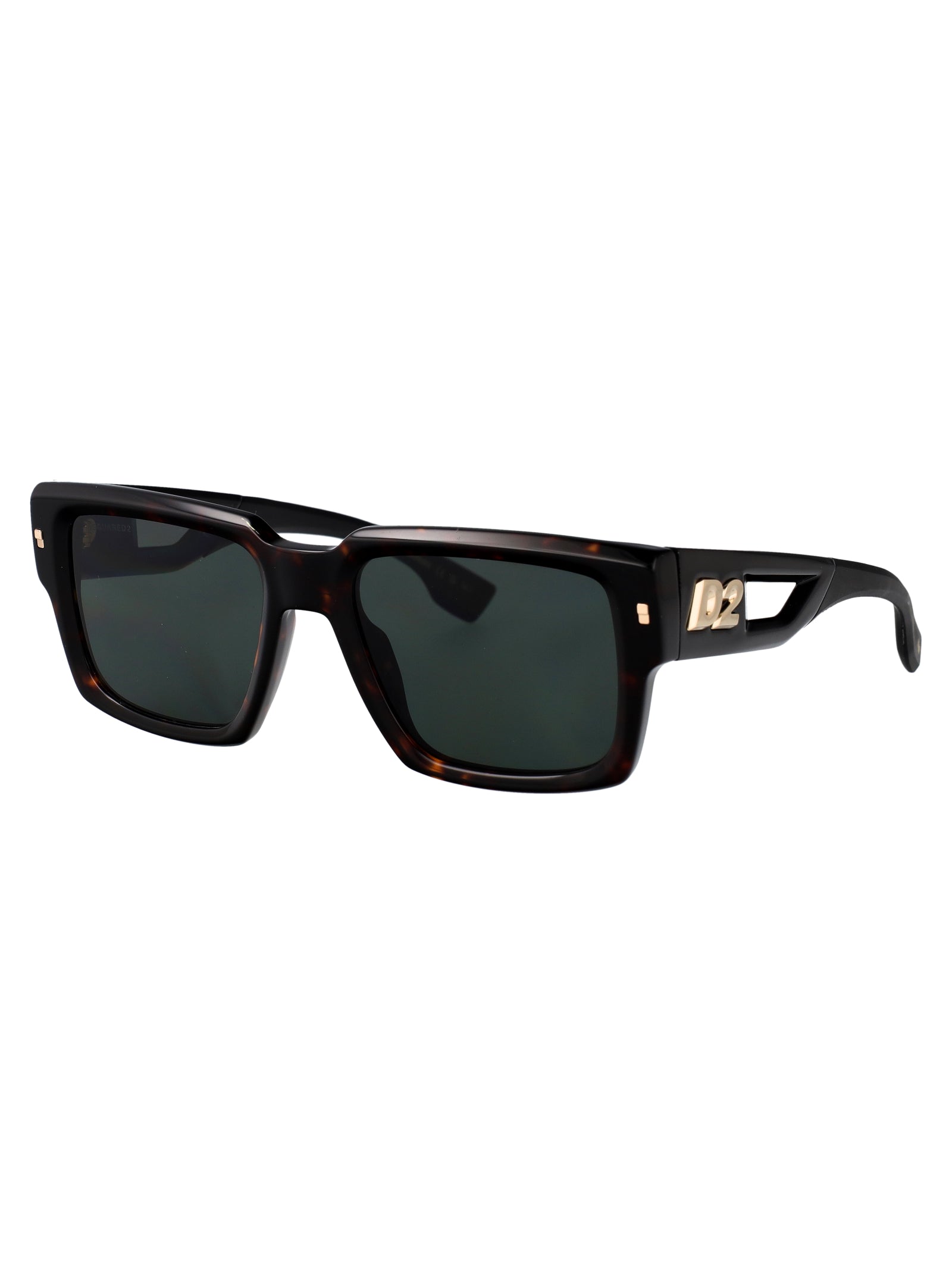 D2 0143-S Matte Black Acetate Sunglasses