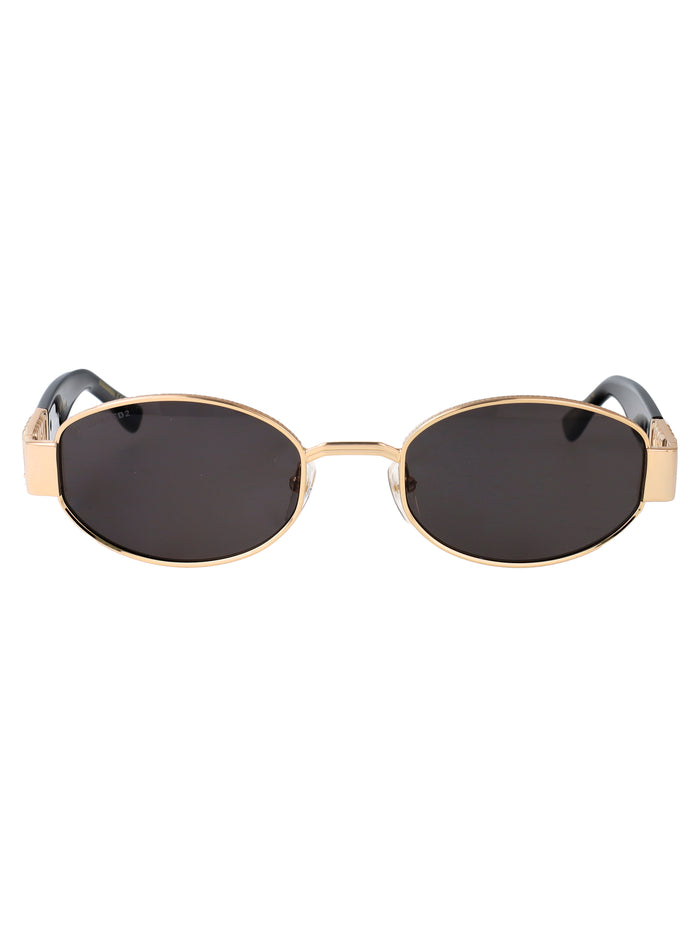 D2 0155-S 000 Rose Gold Metal Sunglasses
