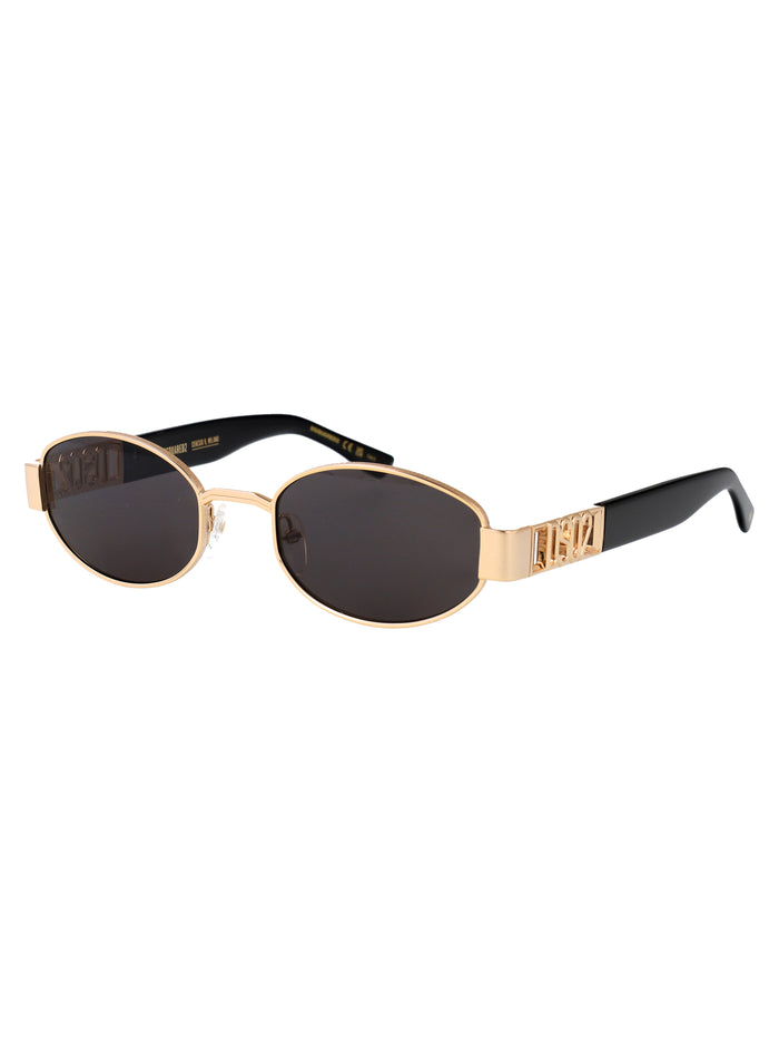D2 0155-S 000 Rose Gold Metal Sunglasses