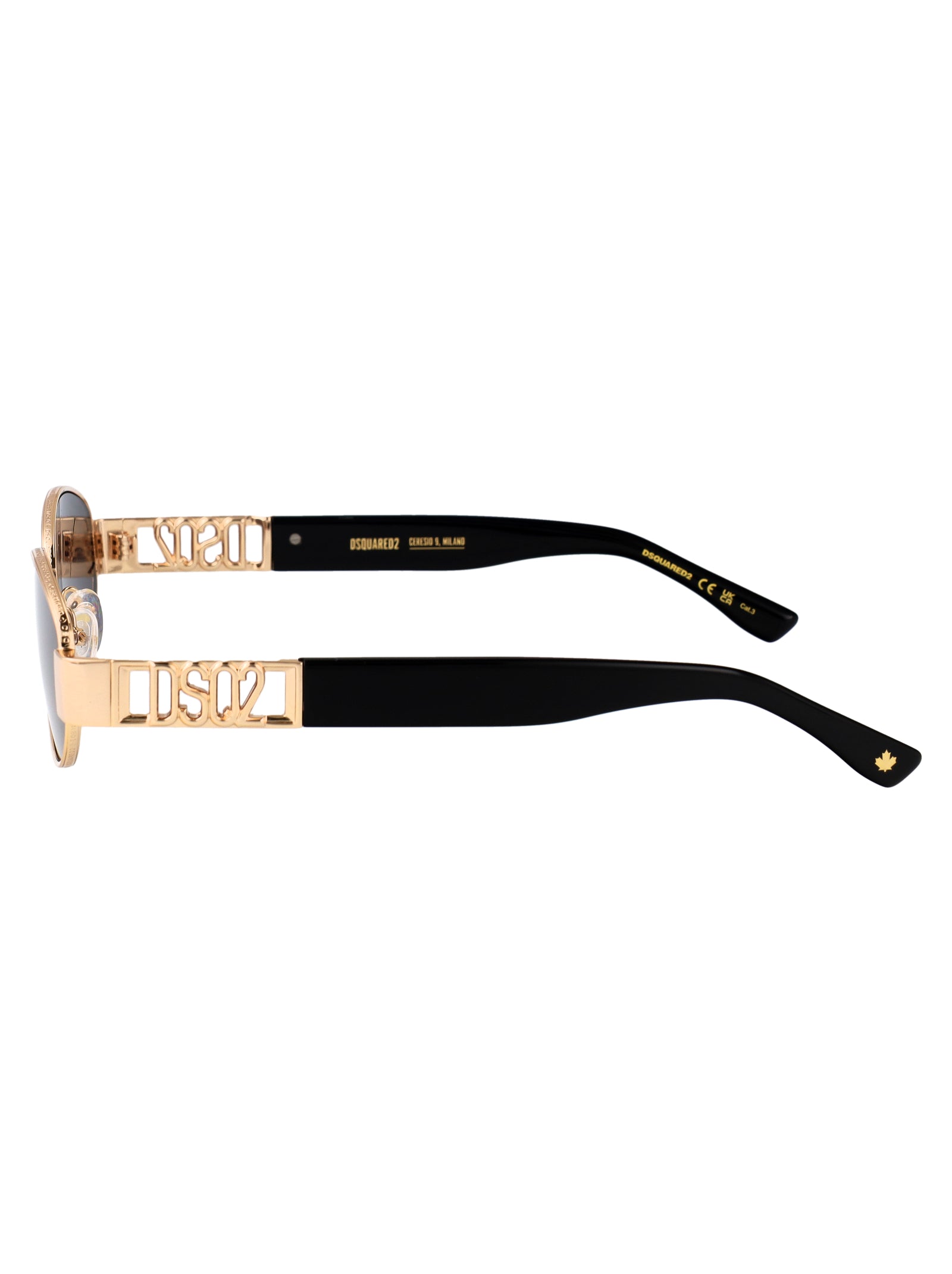 D2 0155-S 000 Rose Gold Metal Sunglasses
