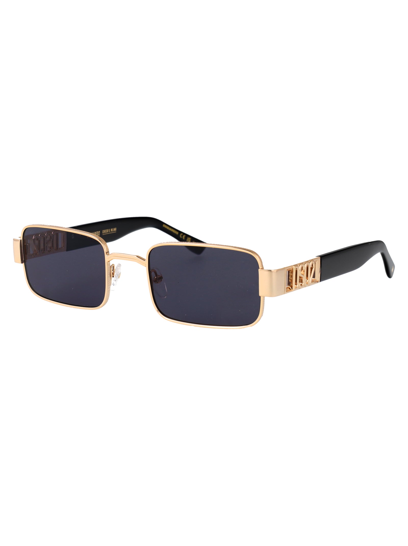 D2 0156-S Rose Gold Metal Sunglasses