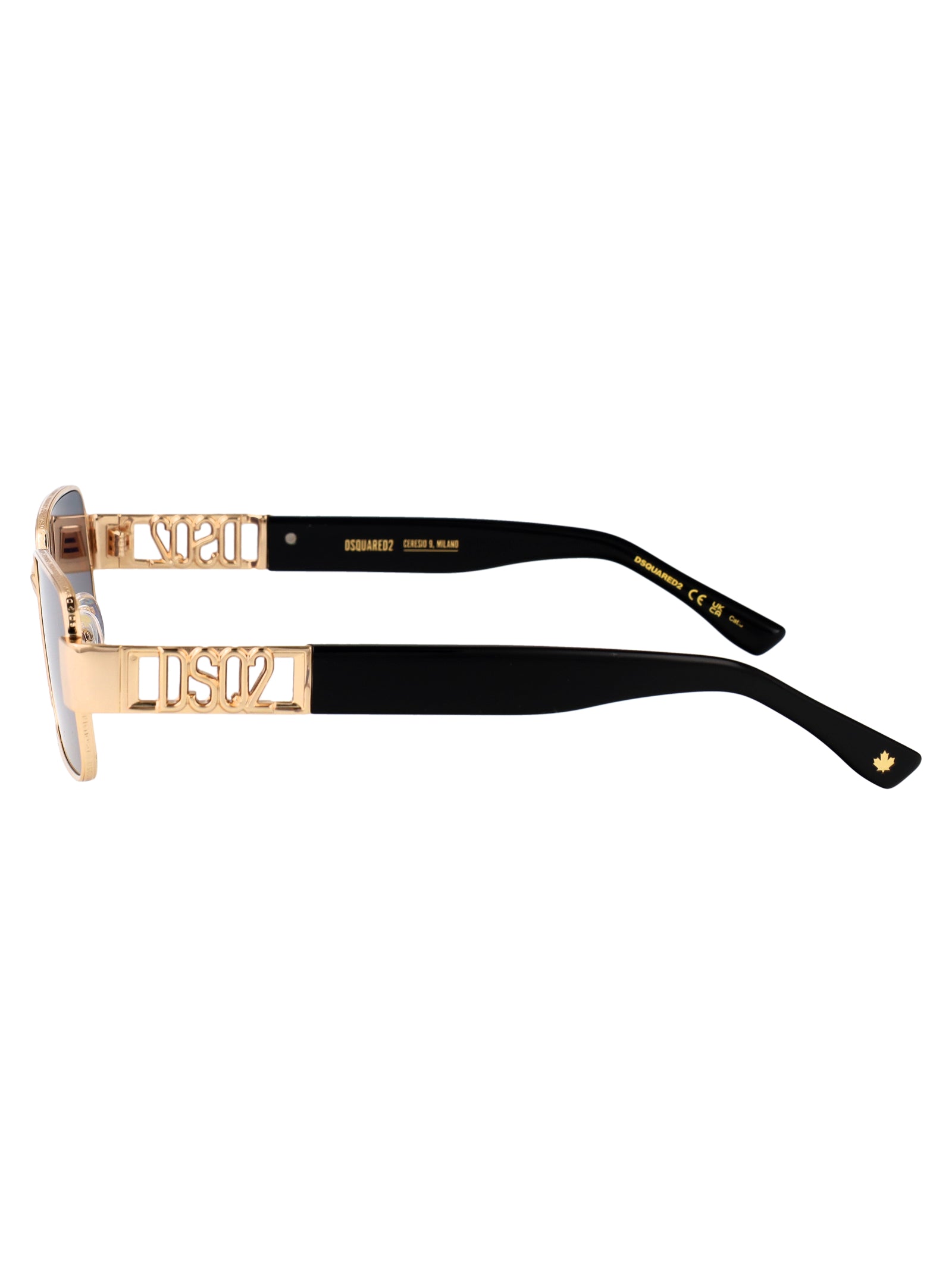 D2 0156-S Rose Gold Metal Sunglasses