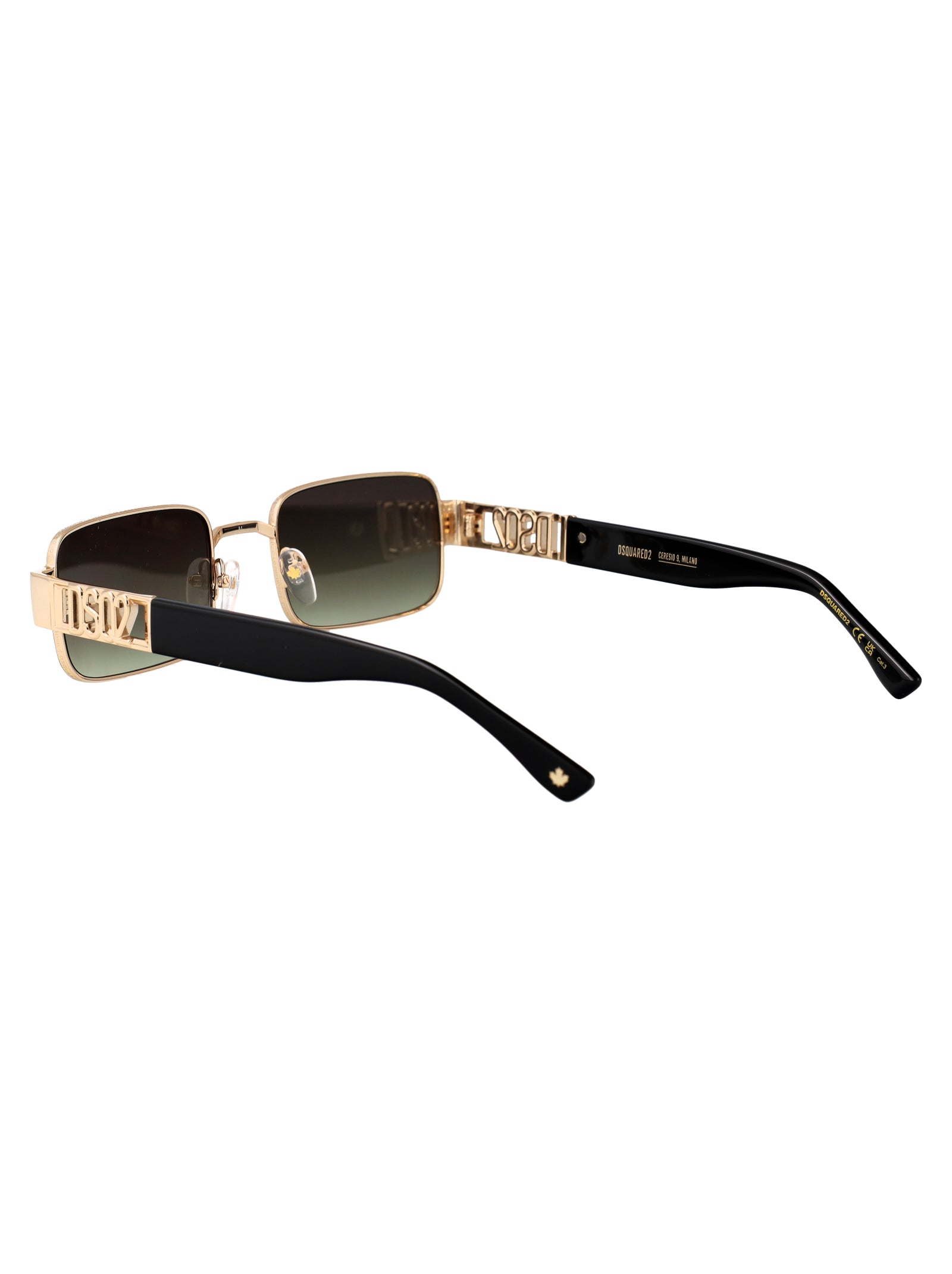 D2 0156-S 0nz Matte Gold Black Metal Sunglasses