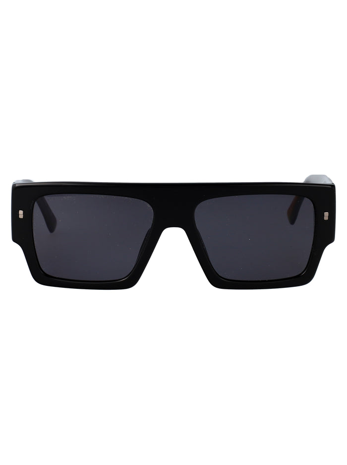 D2 0165-S 807 Black Acetate Sunglasses