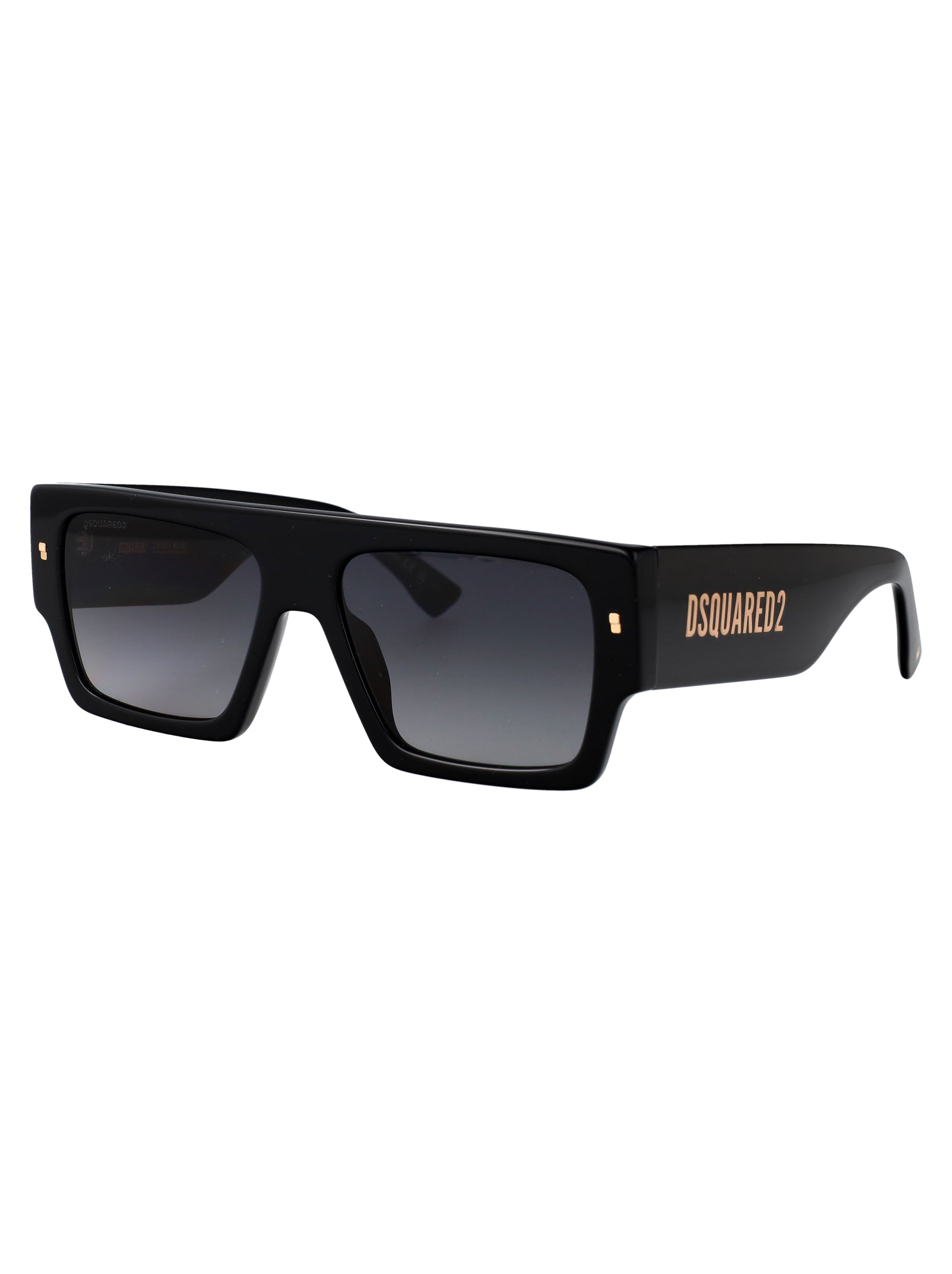 D2 0165-S Black Acetate Sunglasses