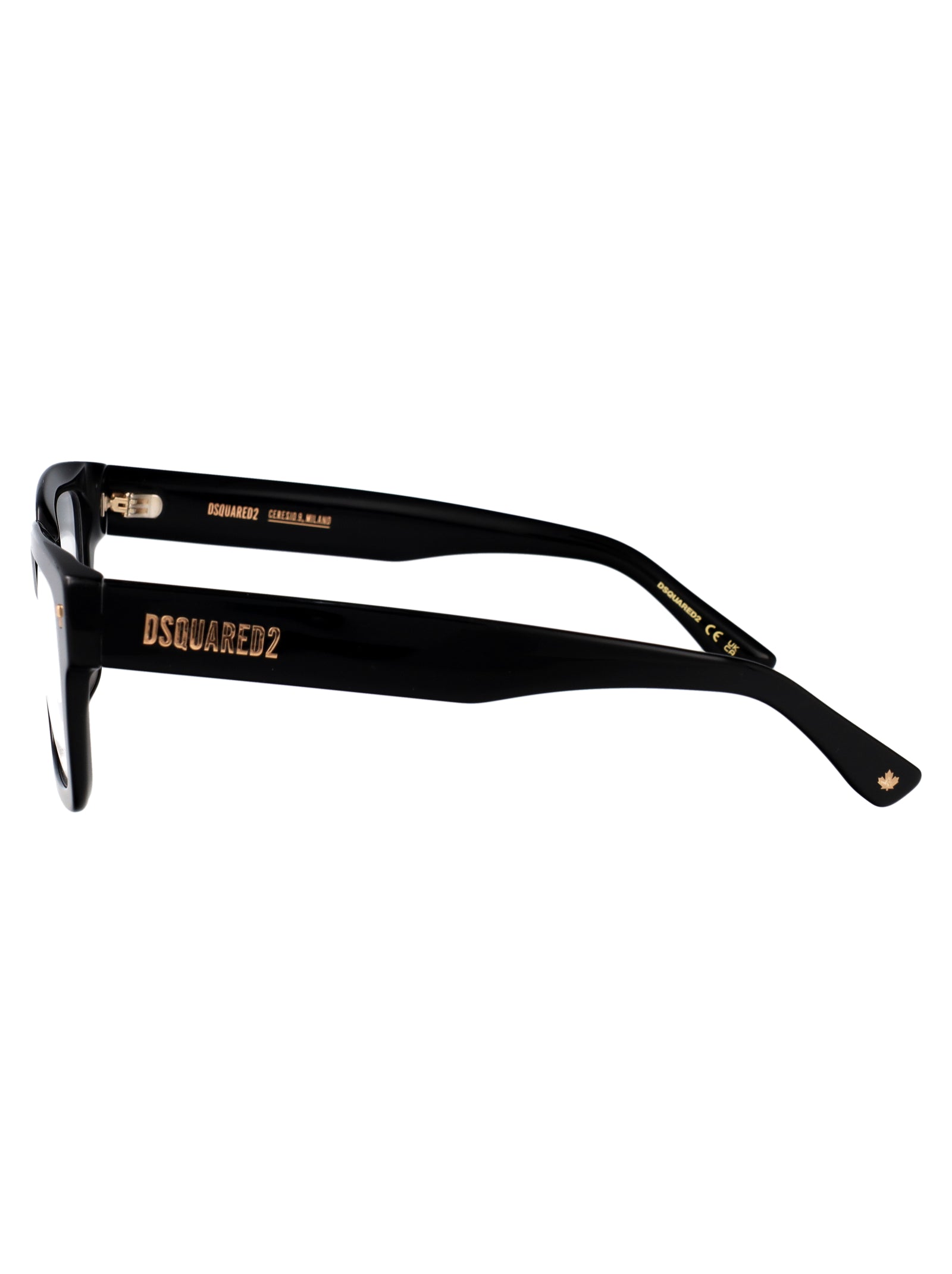 D2 0167-G Black Acetate Optical