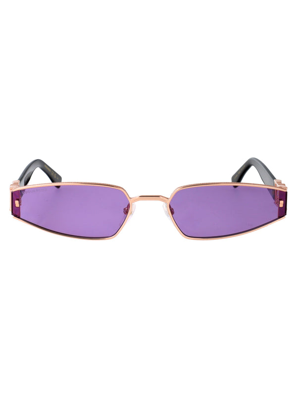 Sunglasses D20168-S Gold Copper Metal