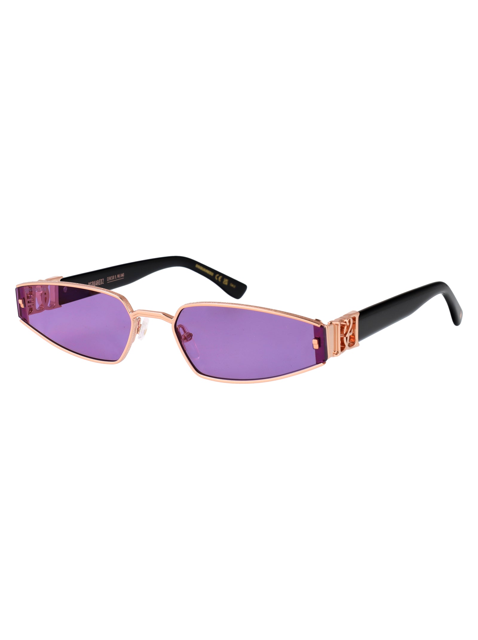 D2 0168-S Ddb Gold Copper Metal Sunglasses