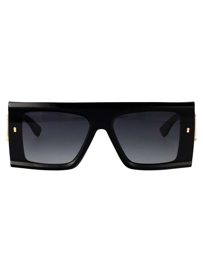 D2 0169-S 807 Black Acetate Sunglasses