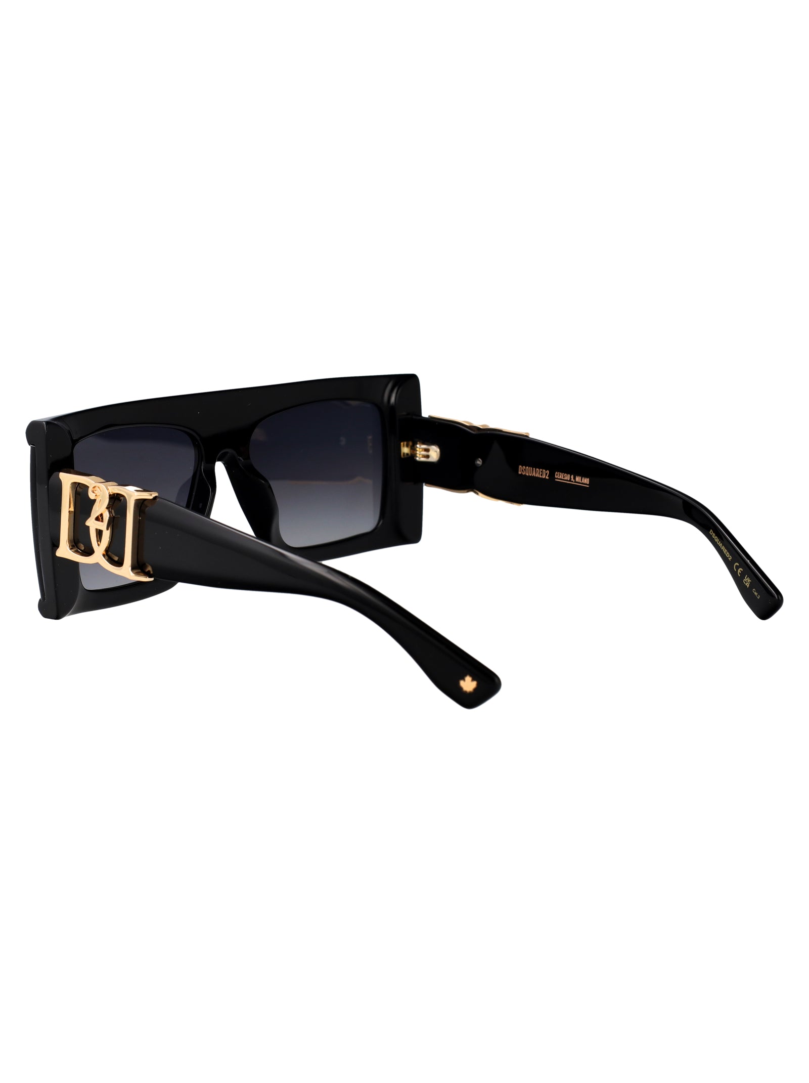 D2 0169-S 807 Black Acetate Sunglasses