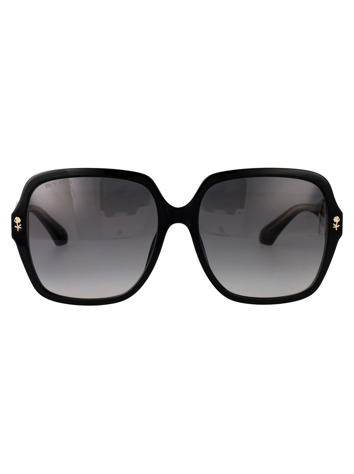 Etro 0064-F-S 807 Black Acetate Sunglasses