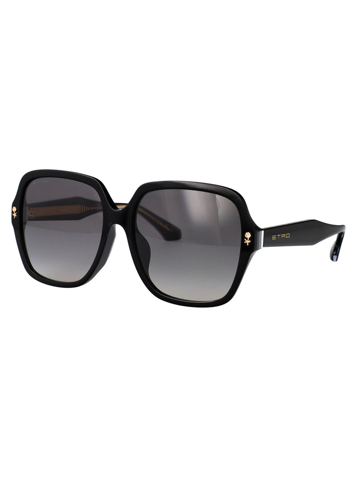 Etro 0064-F-S 807 Black Acetate Sunglasses