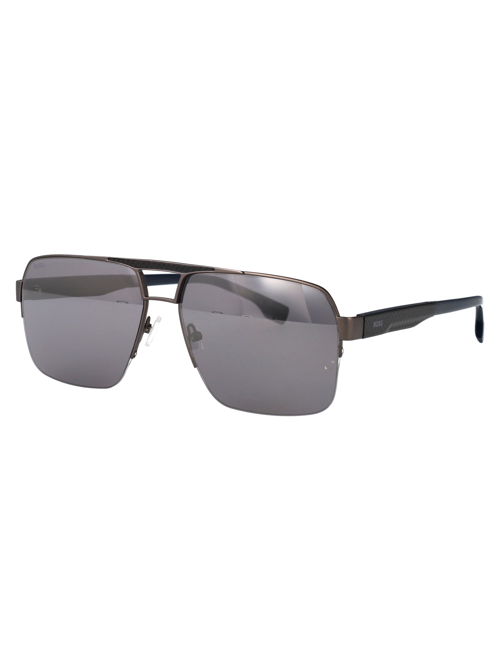 Boss 1767-S R80 Matte Dark Ruthenium Stainless Steel Sunglasses