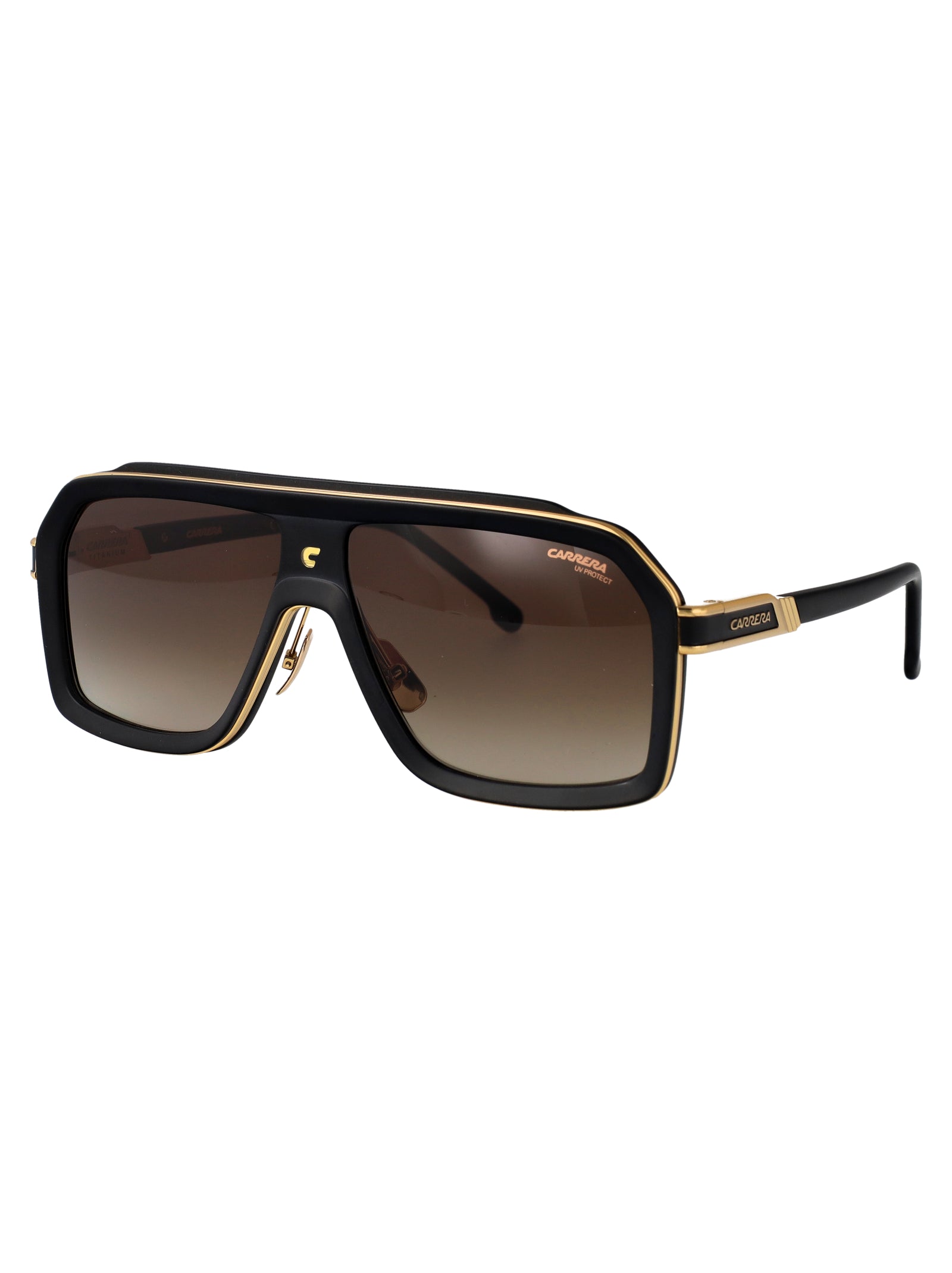 Ca 1053-S-Ti 003 Matte Black Acetate Sunglasses
