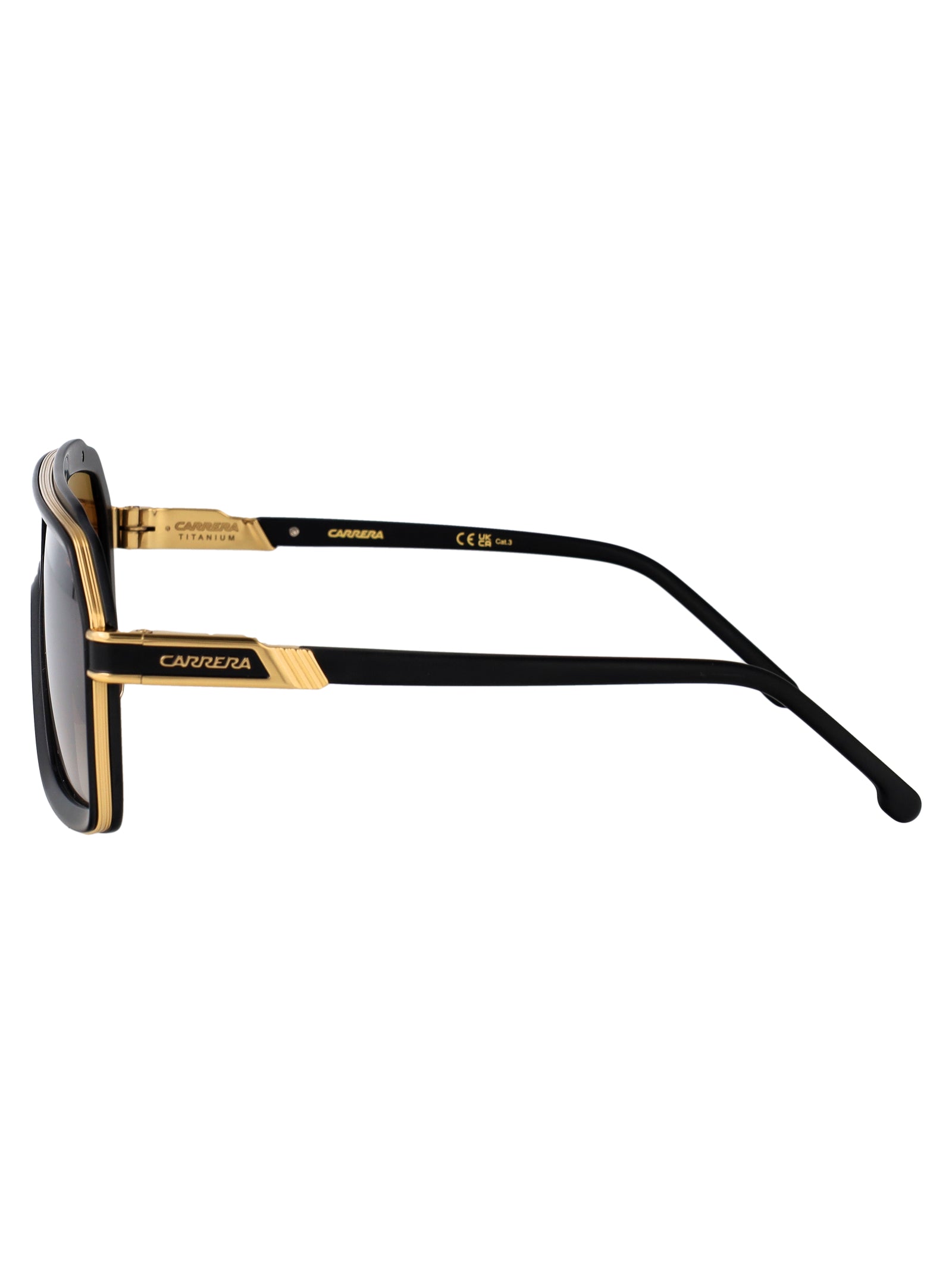 Ca 1053-S-Ti 003 Matte Black Acetate Sunglasses