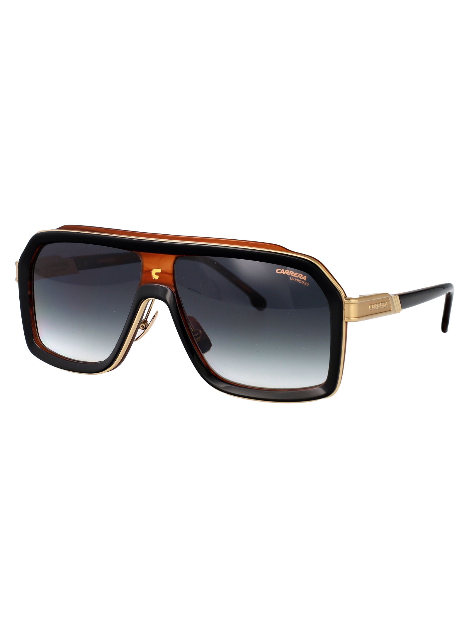 Ca 1053-S-Ti 37n Black Horn Acetate Sunglasses