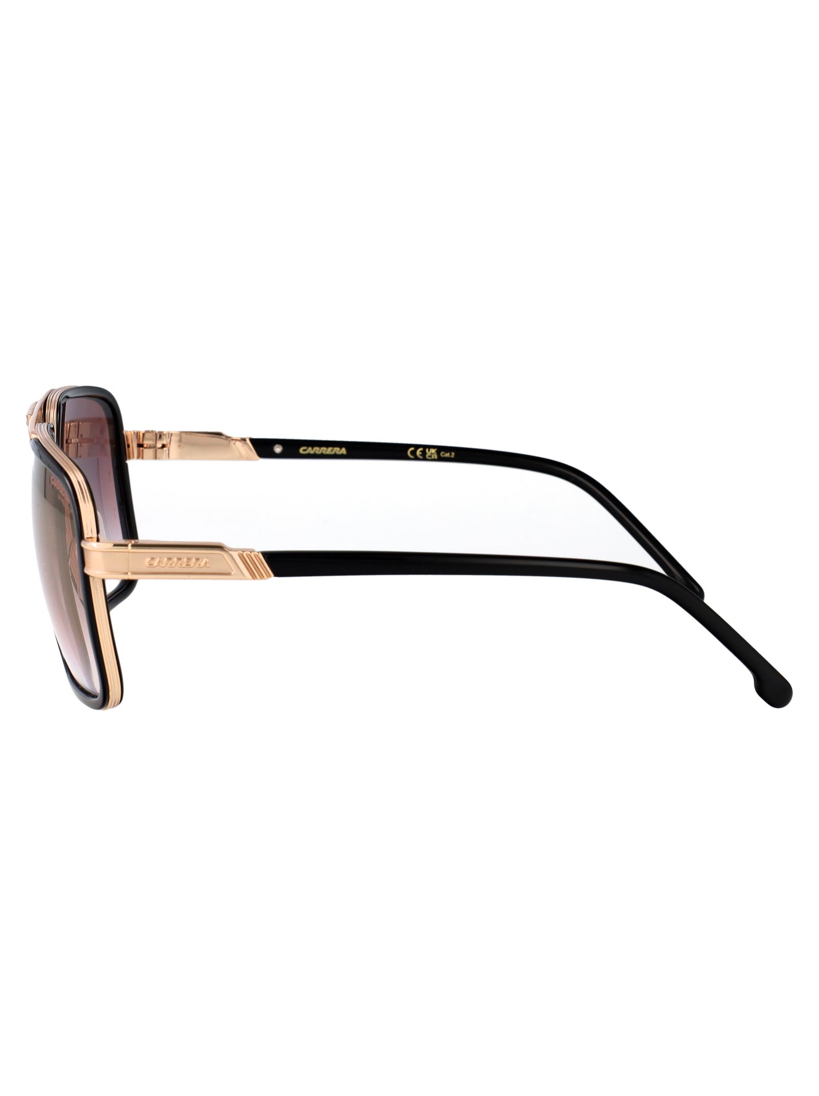 Carrera 1071-S Burgundy Black Metal Sunglasses