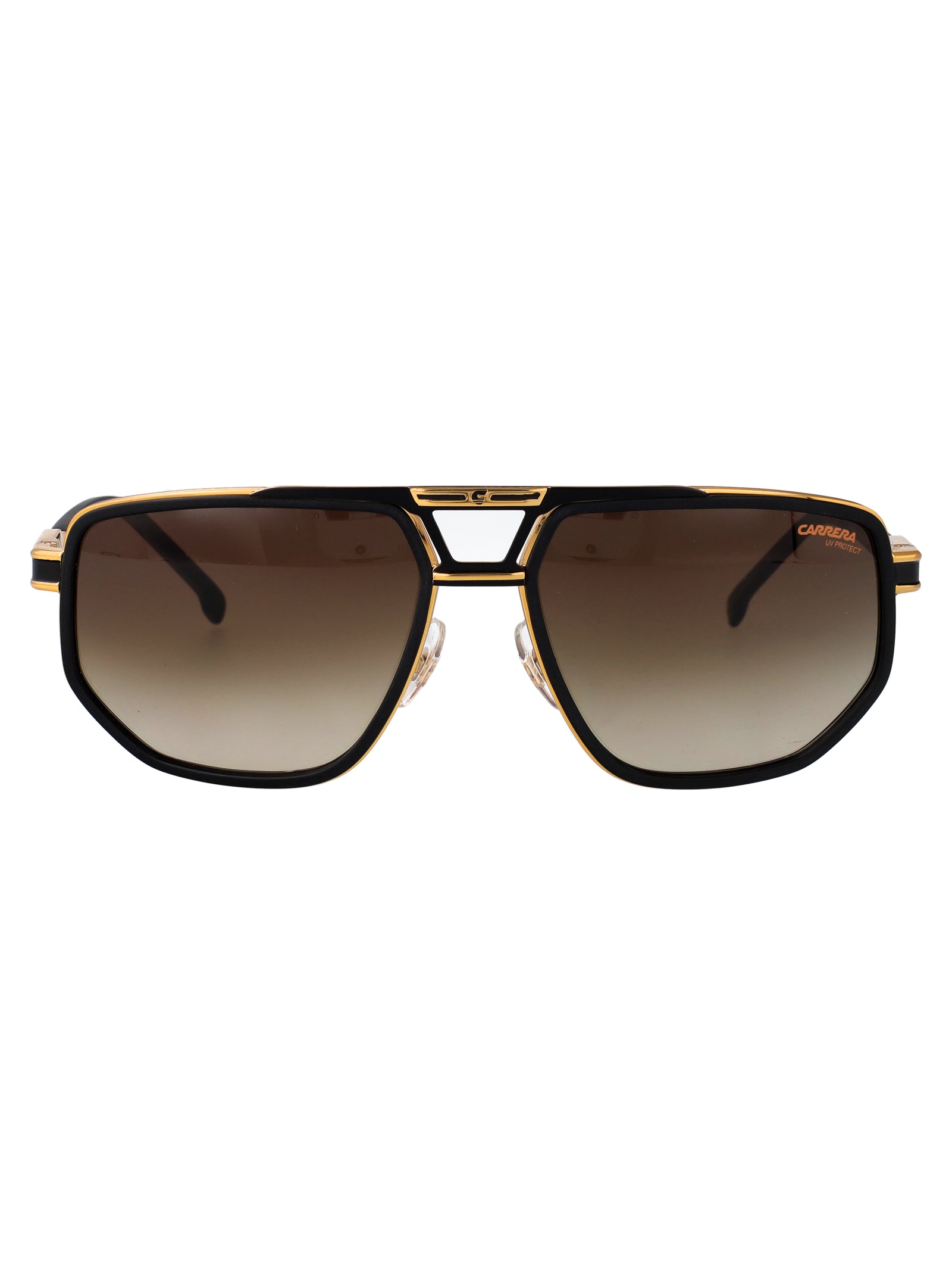 Carrera 1072-S Matte Black Gold Stainless Steel Sunglasses