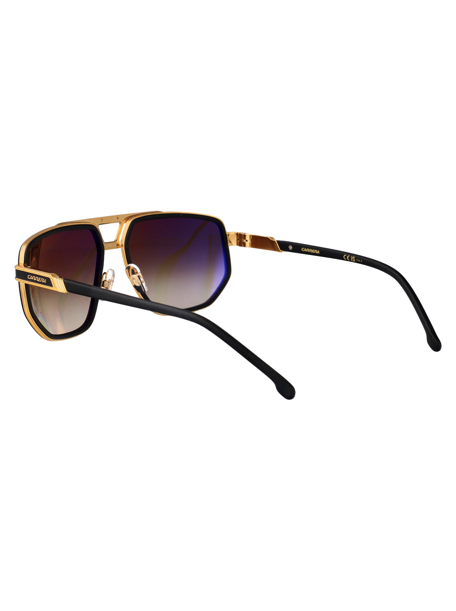 Carrera 1072-S Matte Black Gold Stainless Steel Sunglasses