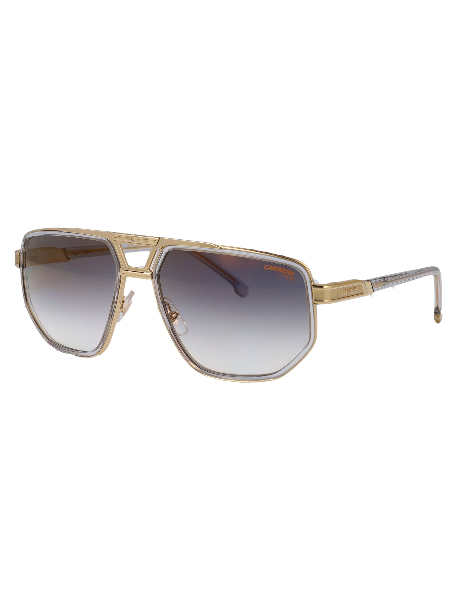 Carrera 1072-S Matte Black Gold Stainless Steel Sunglasses
