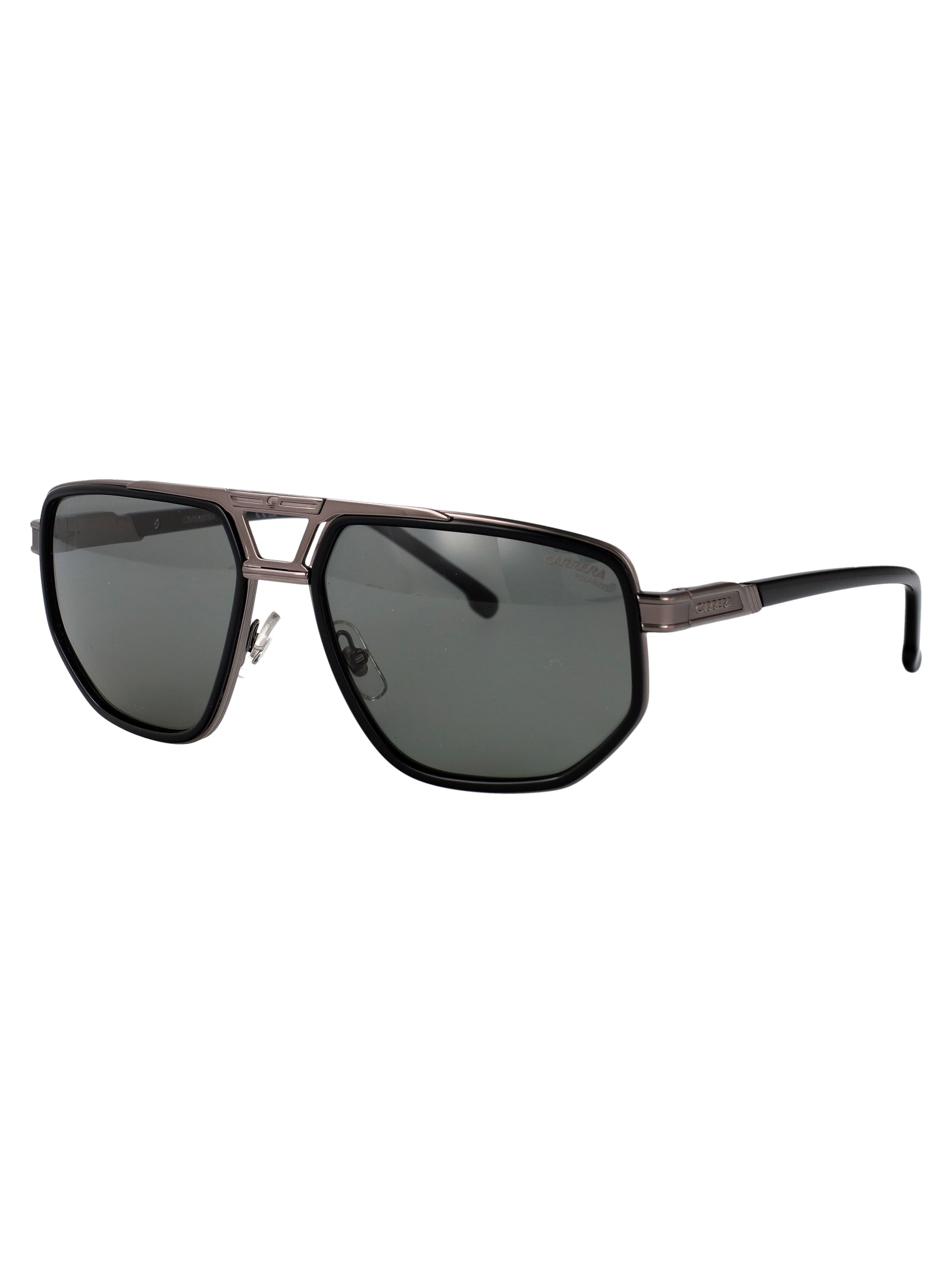 Carrera 1072-S Matte Black Gold Stainless Steel Sunglasses