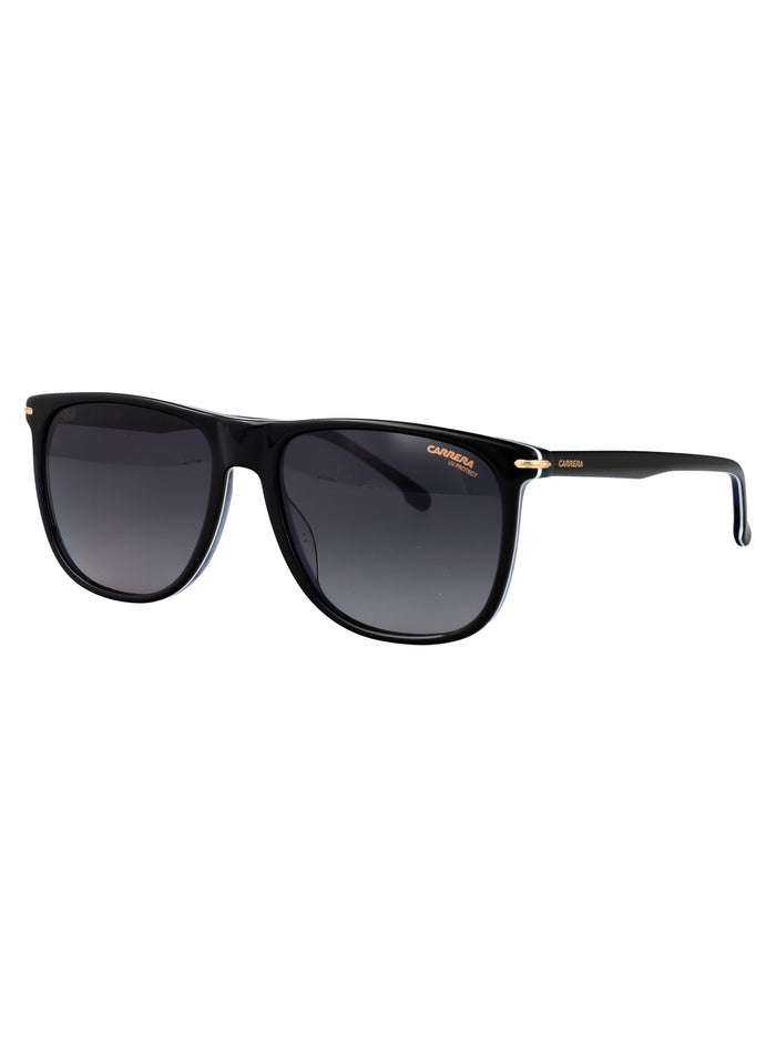 Carrera 349-S Black Blue Horn Acetate Sunglasses