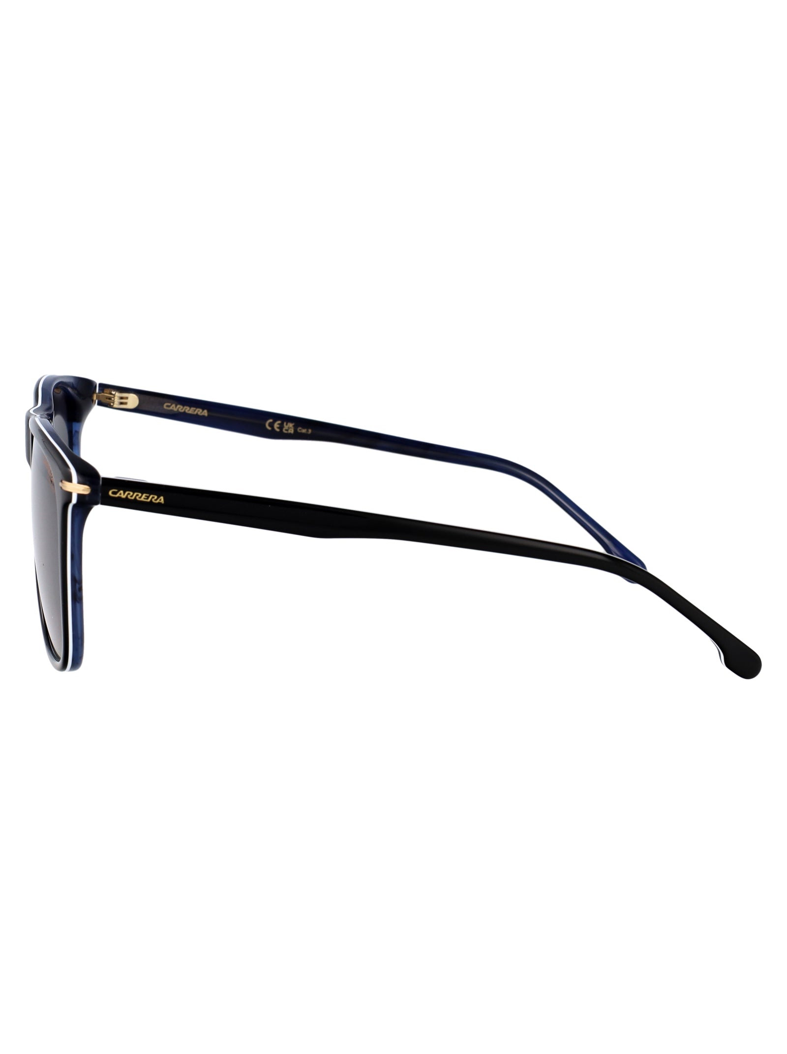Carrera 349-S Black Blue Horn Acetate Sunglasses