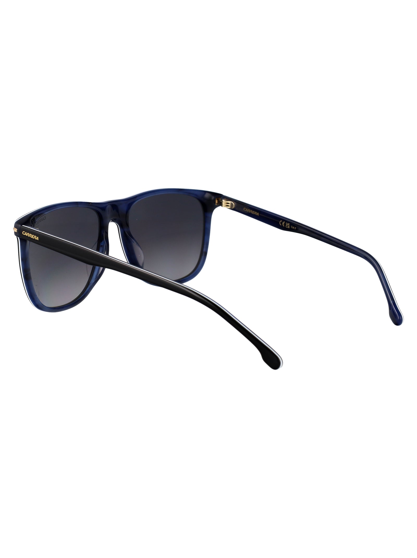 Carrera 349-S Black Blue Horn Acetate Sunglasses
