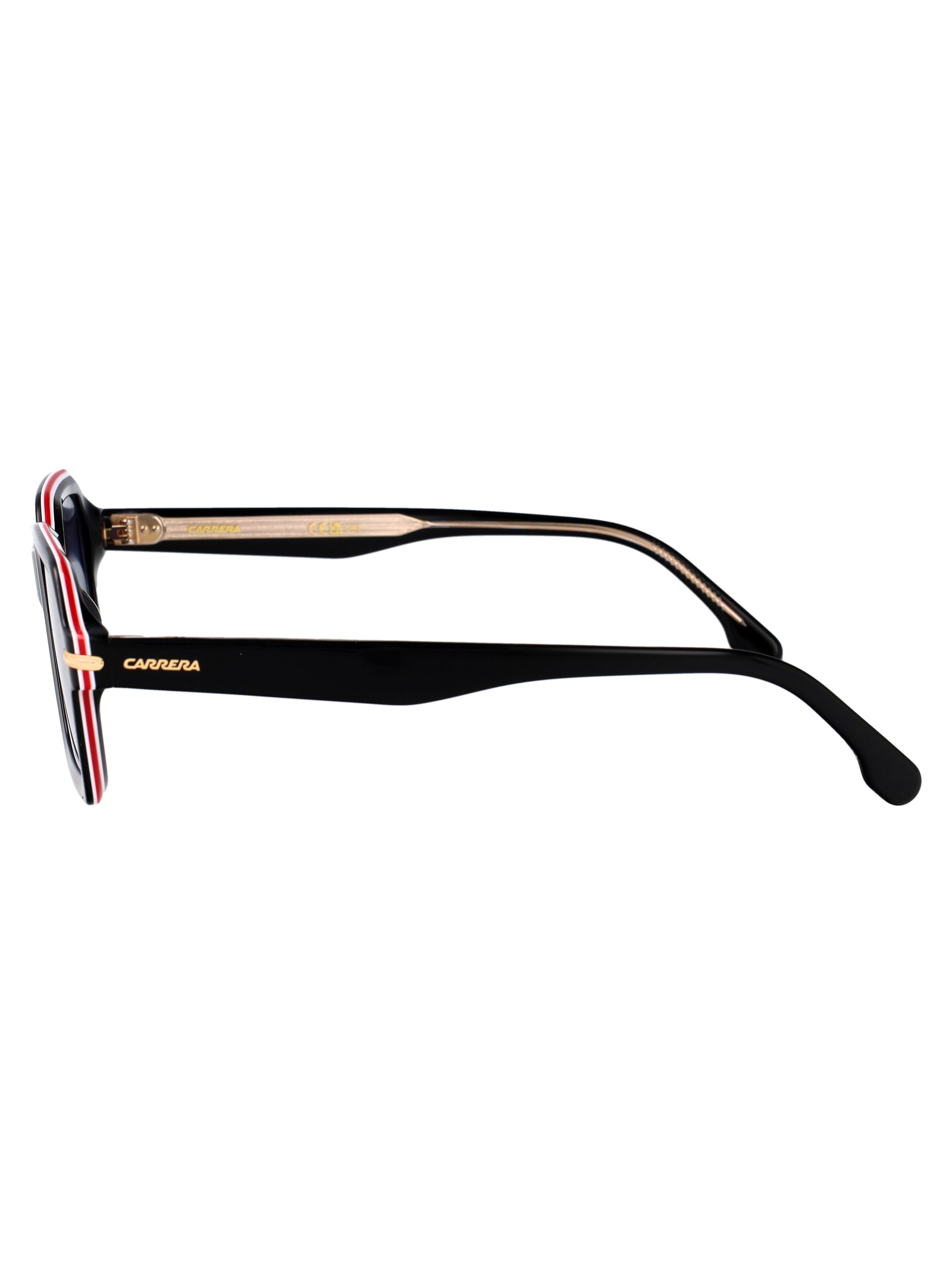 Carrera 358-S Black Gold Acetate Sunglasses