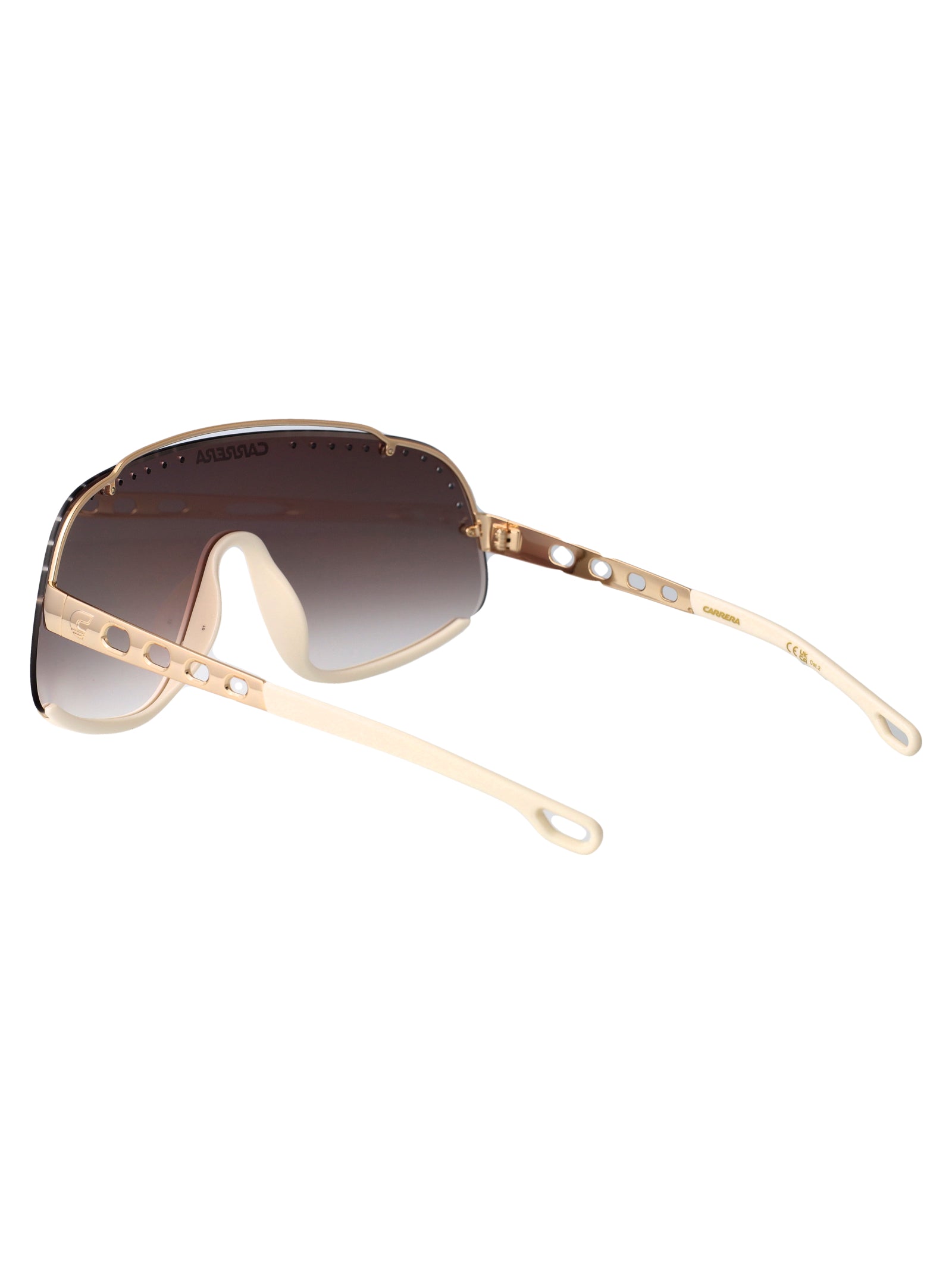 Flaglab 16 Brown Gold Metal Sunglasses
