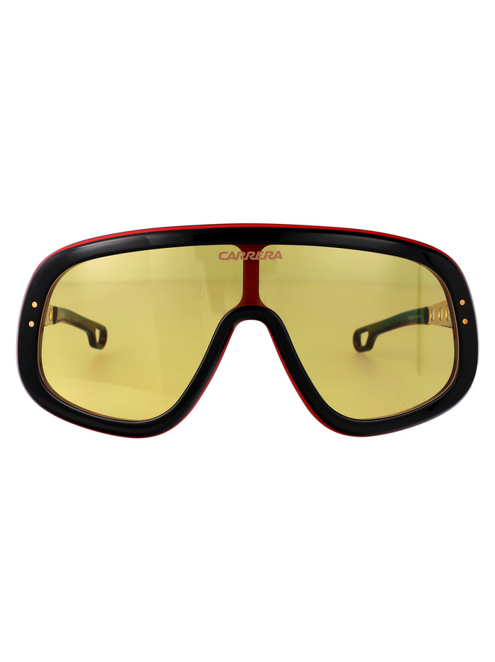 Flaglab 17 Oit Black Red Acetate Sunglasses