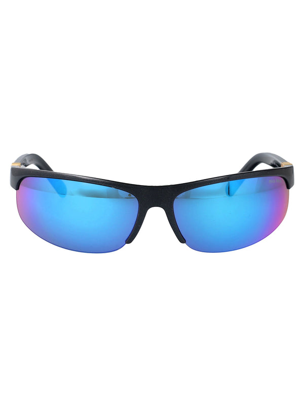 Sunglasses 0mu A02s Metallic Aviator Blue Injected