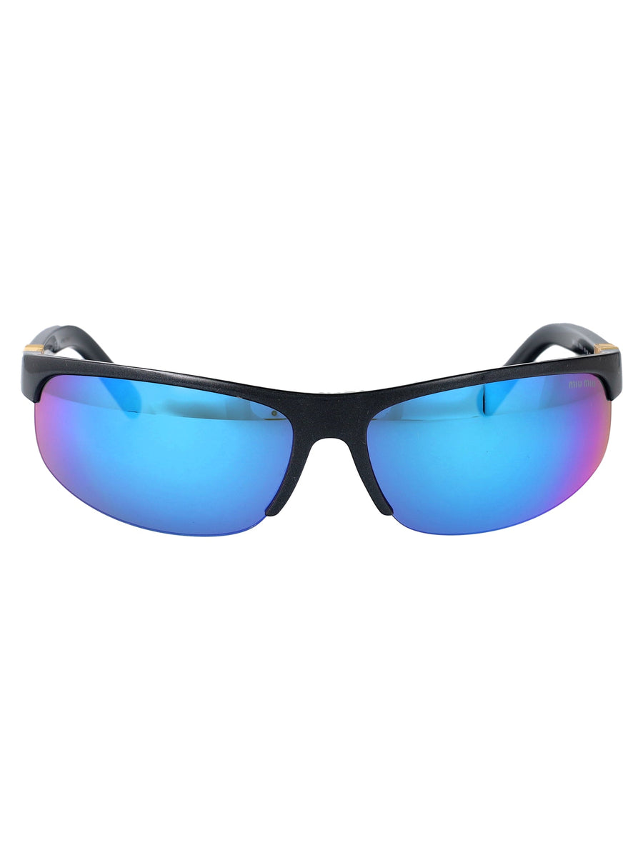 Sunglasses 0mu A02s Metallic Aviator Blue Injected
