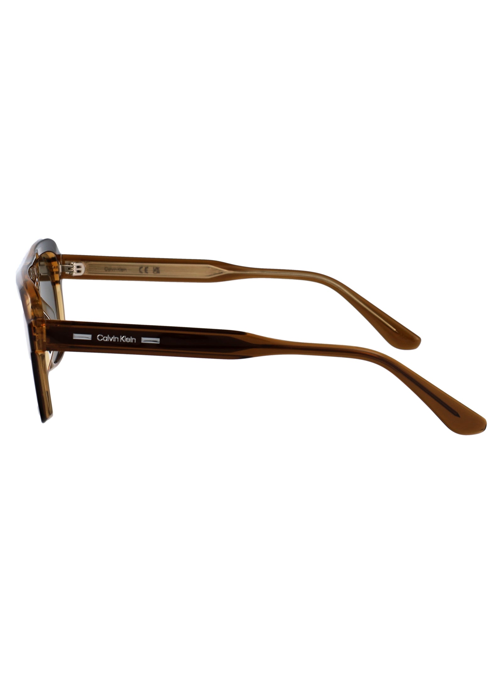 CK24504S Brown Acetate Sunglasses