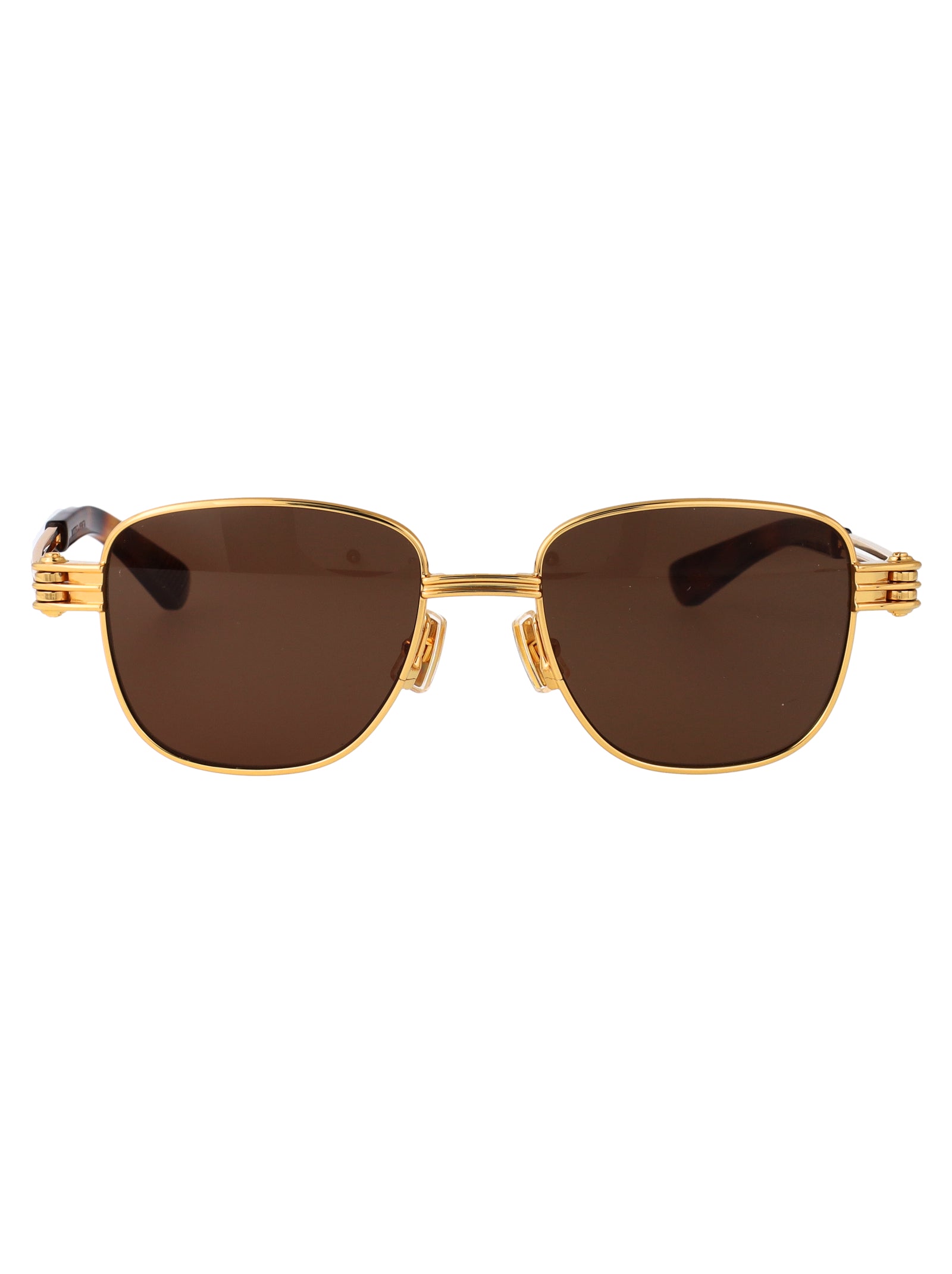 Bv1380s 003 Gold-gold-brown Metal Sunglasses
