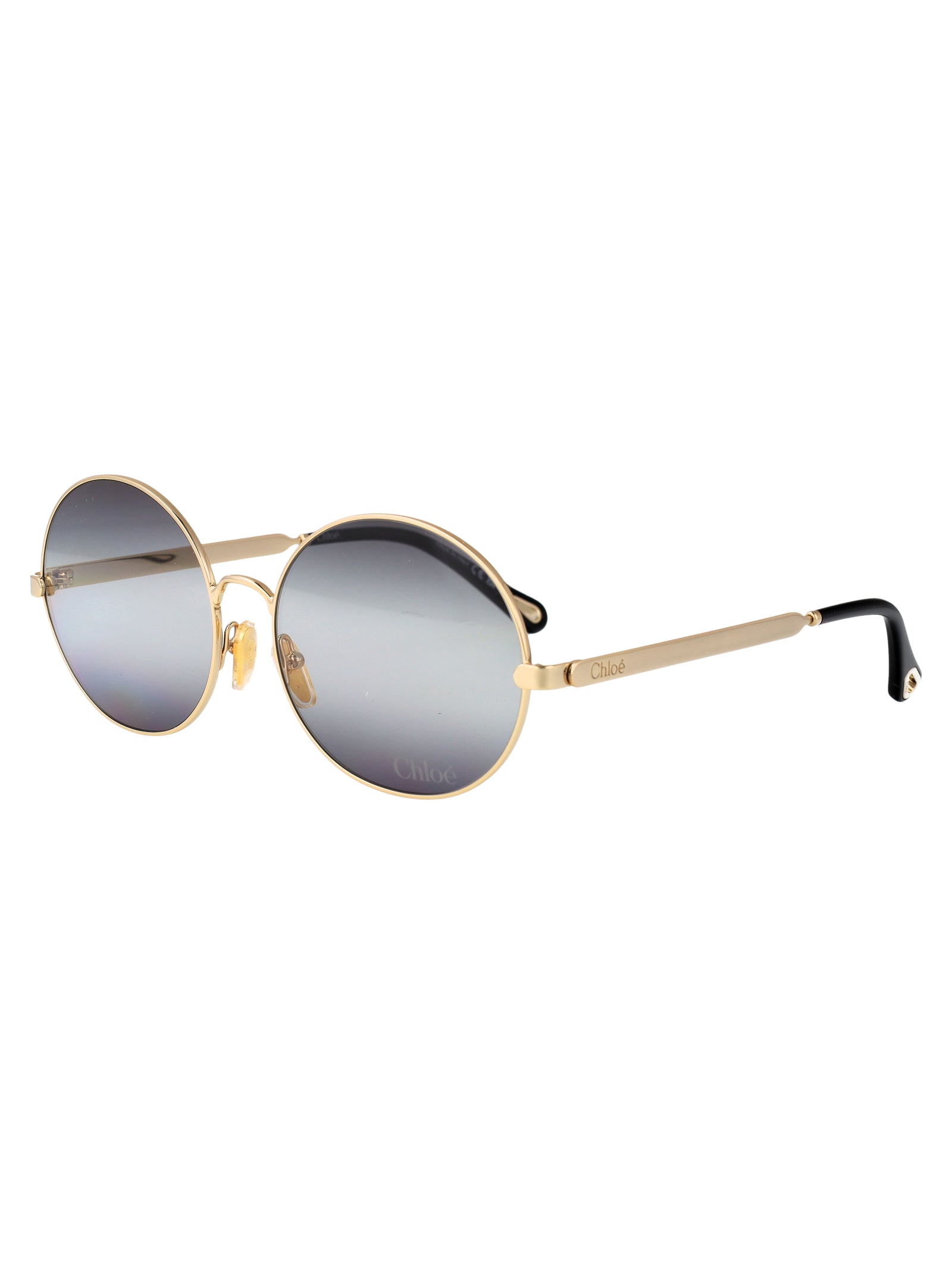 Ch0281s 001 Gold-gold-grey Metal Sunglasses