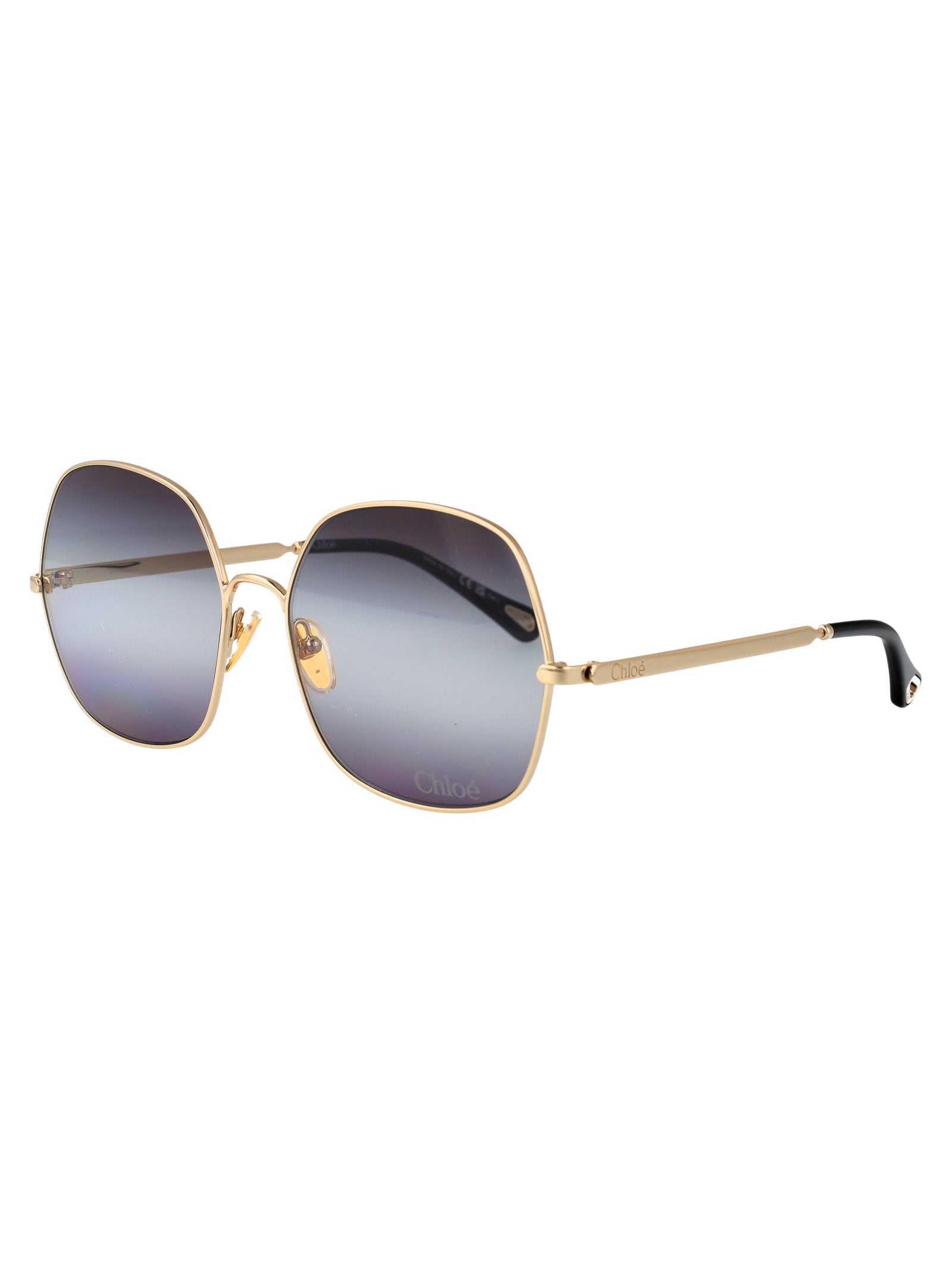 Ch0282s 001 Gold-gold-grey Metal Sunglasses