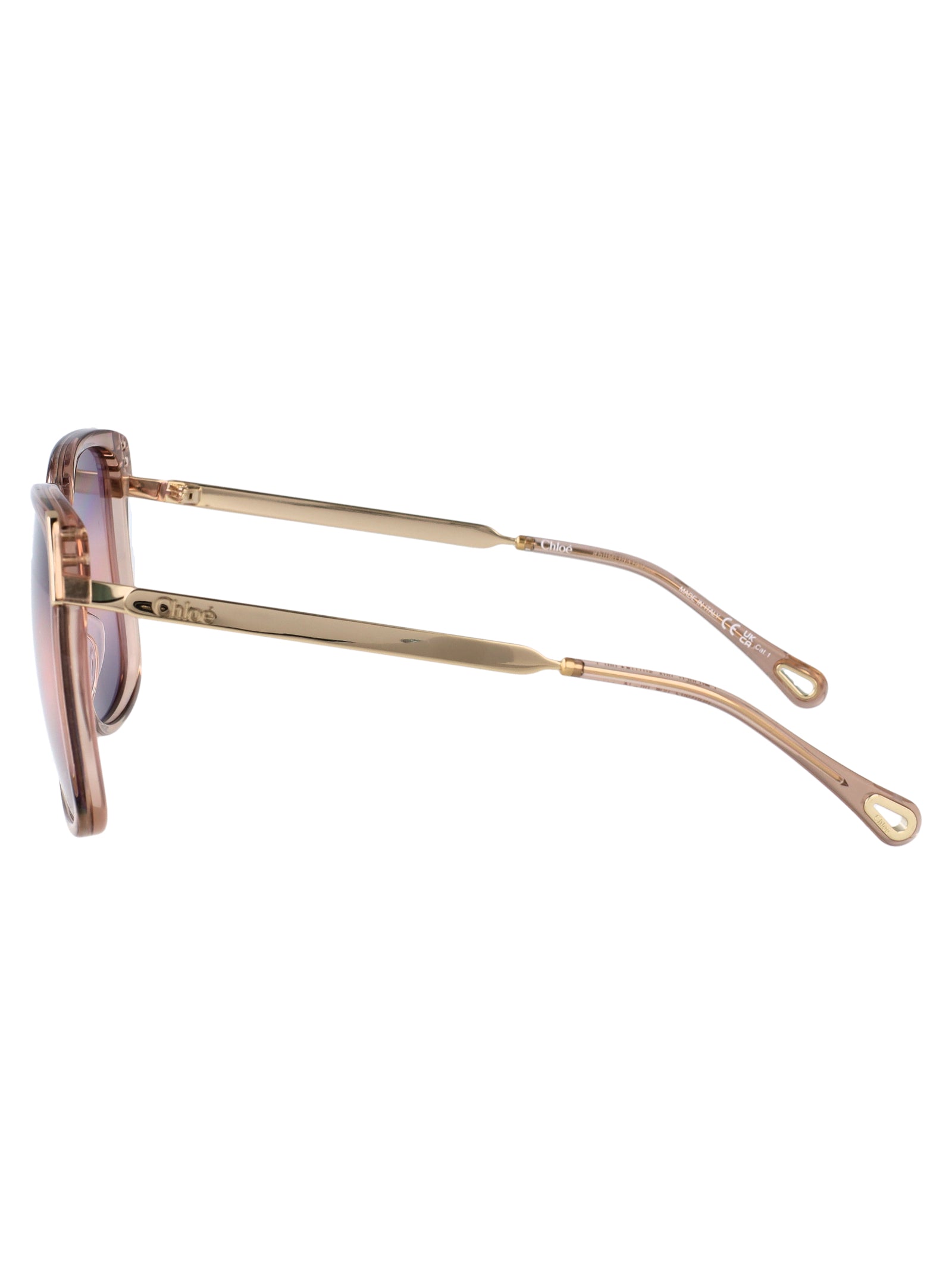 Ch0286s 004 Brown-gold-violet Recycled Acetate Sunglasses