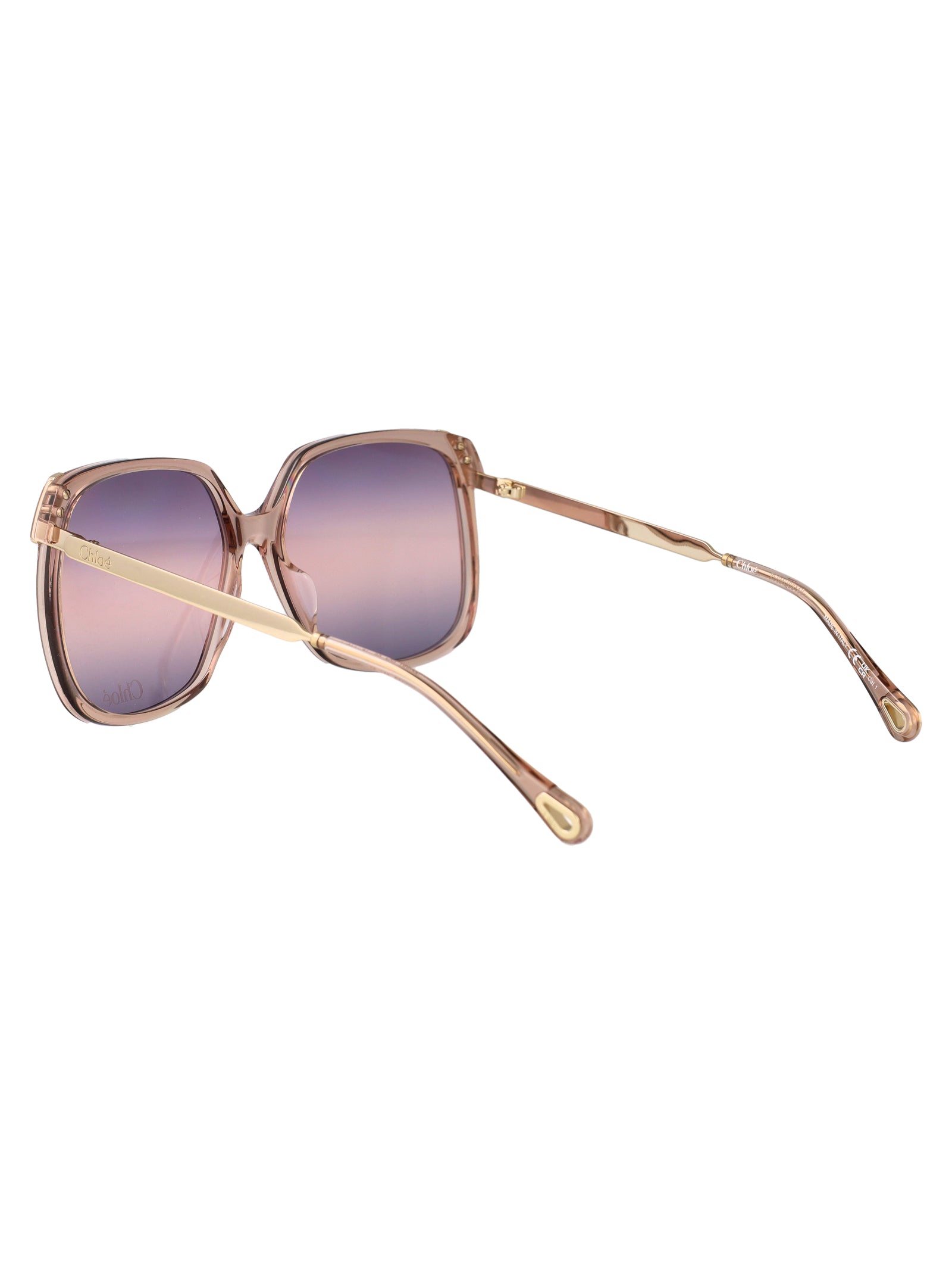 Ch0286s 004 Brown-gold-violet Recycled Acetate Sunglasses